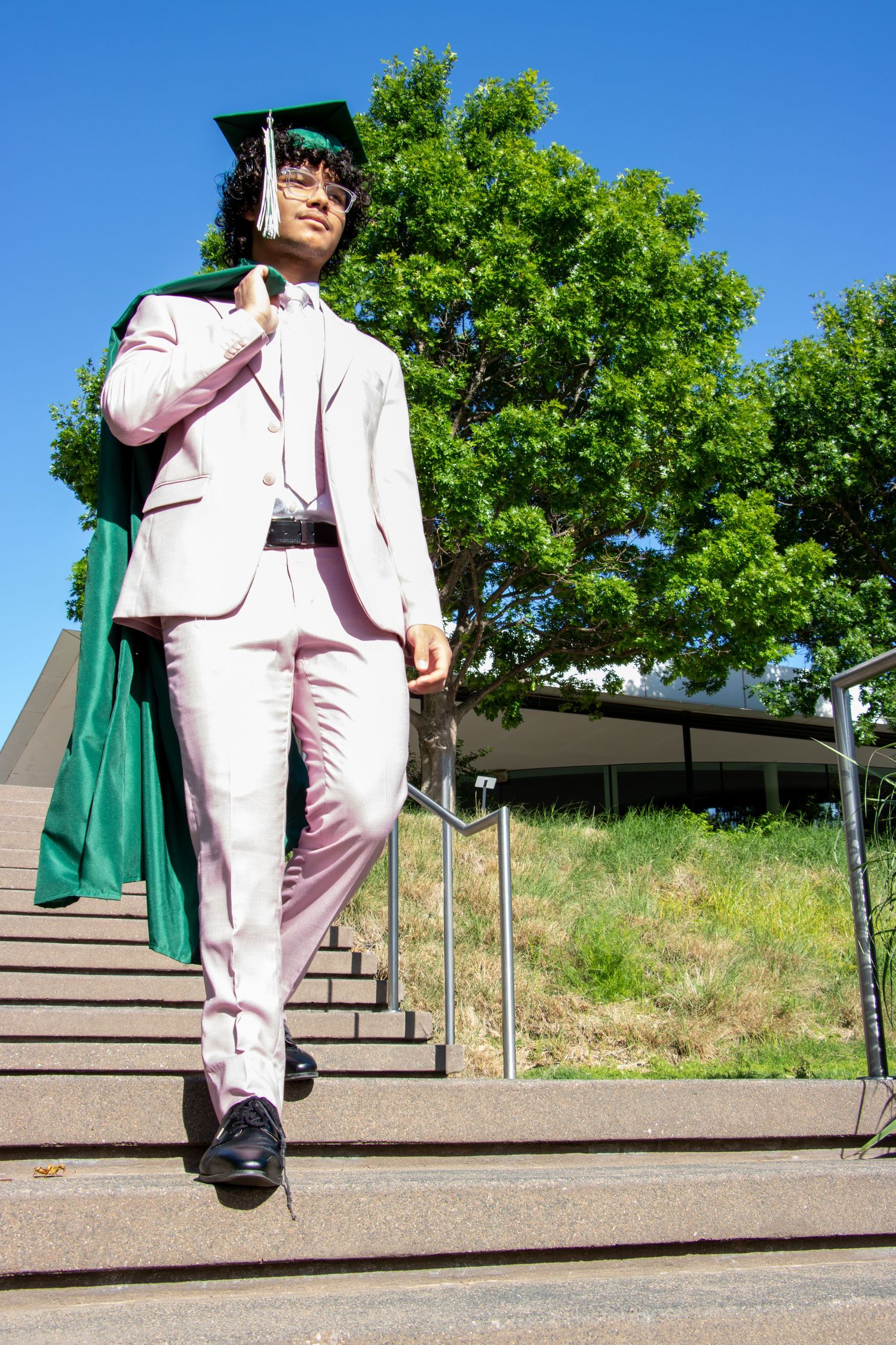 Full Body Graduation Photoshoot with Outdoor Background in Oklahoma City