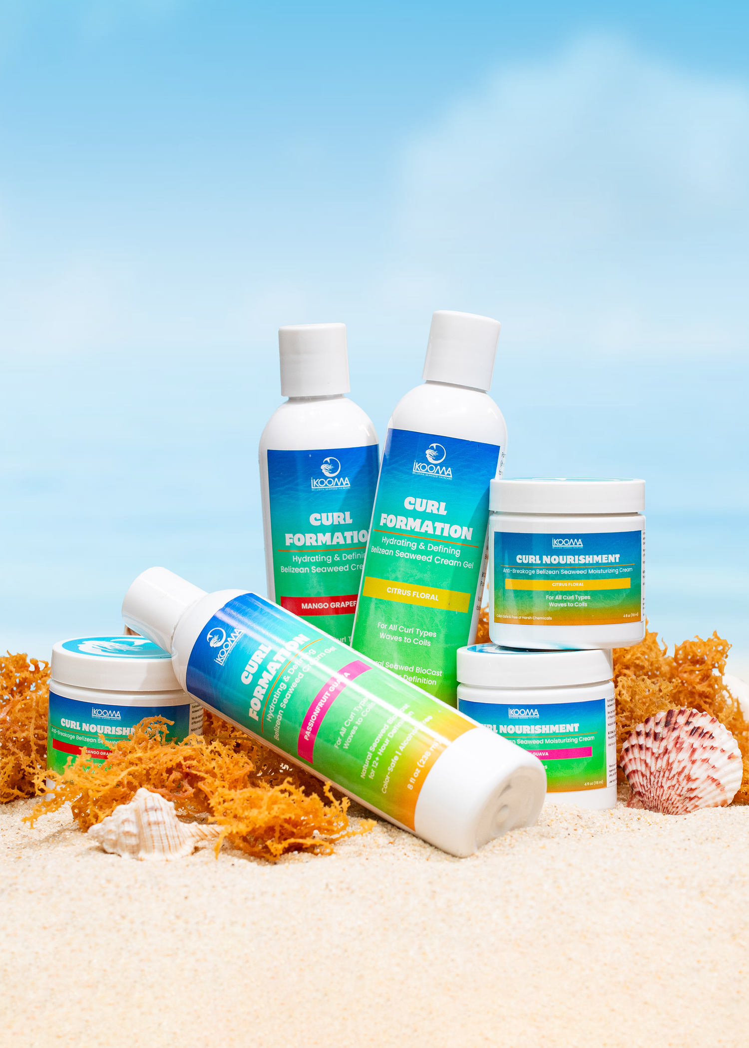 Styled product photography for IKOOMA Haircare