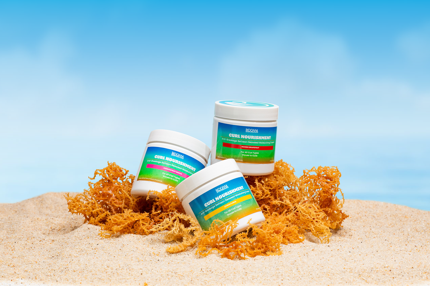 Styled product photography for IKOOMA Haircare
