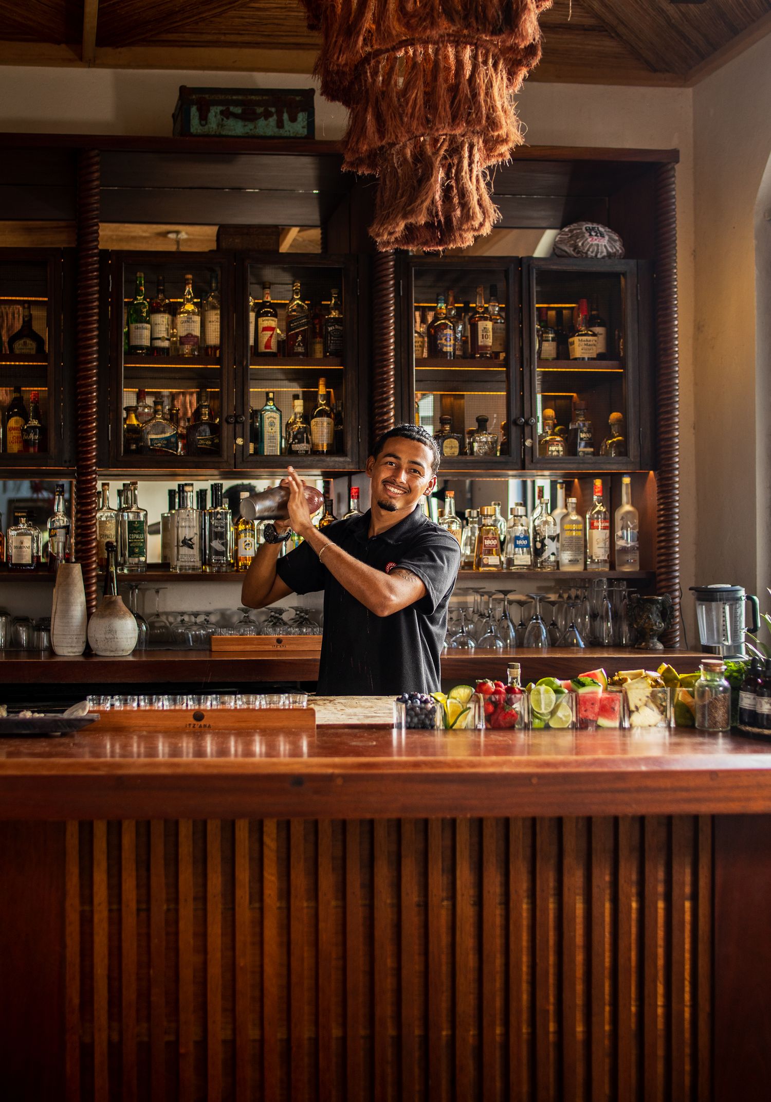 Restaurant and Bar photography for Limilia Restaurant at Itz'ana resort in Placencia Belize, by Braata