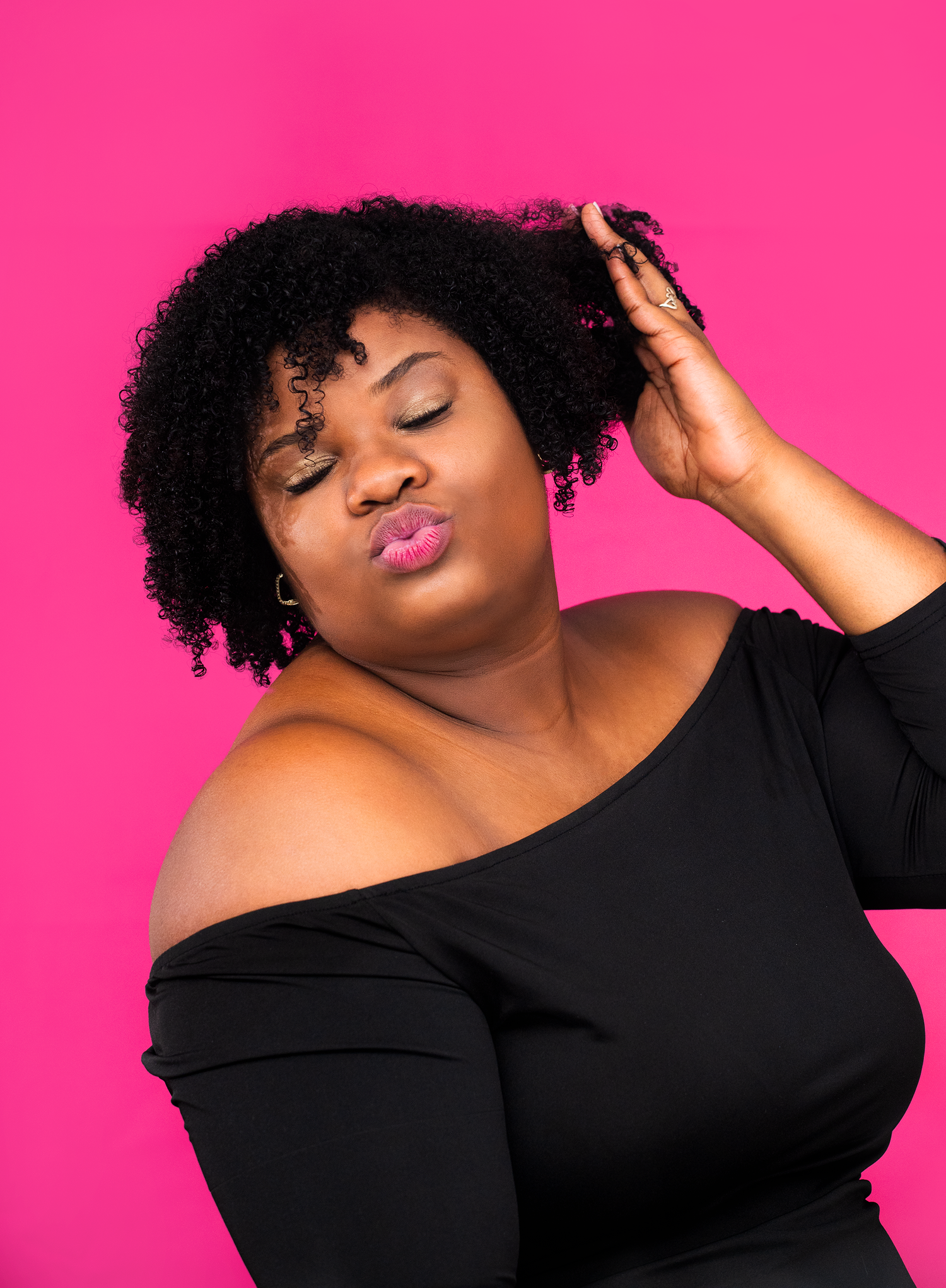 Styled branding portrait photography for IKOOMA Haircare