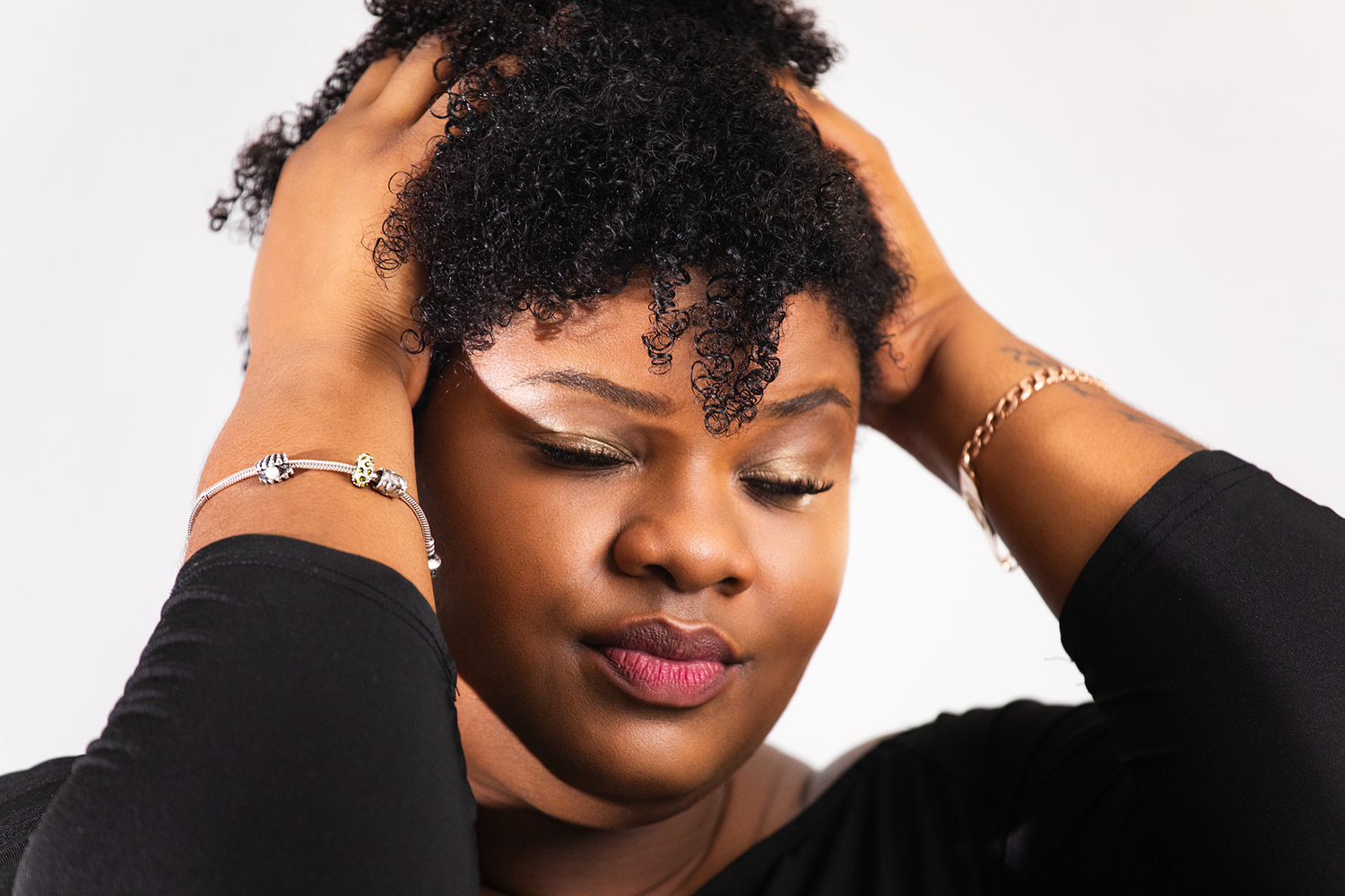 Styled branding portrait photography for IKOOMA Haircare