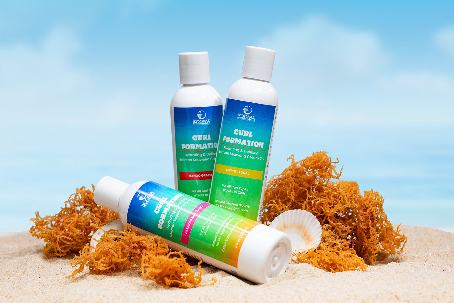 Styled product photography for IKOOMA Haircare