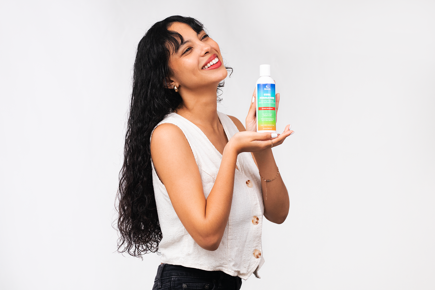 Styled branding portrait photography for IKOOMA Haircare