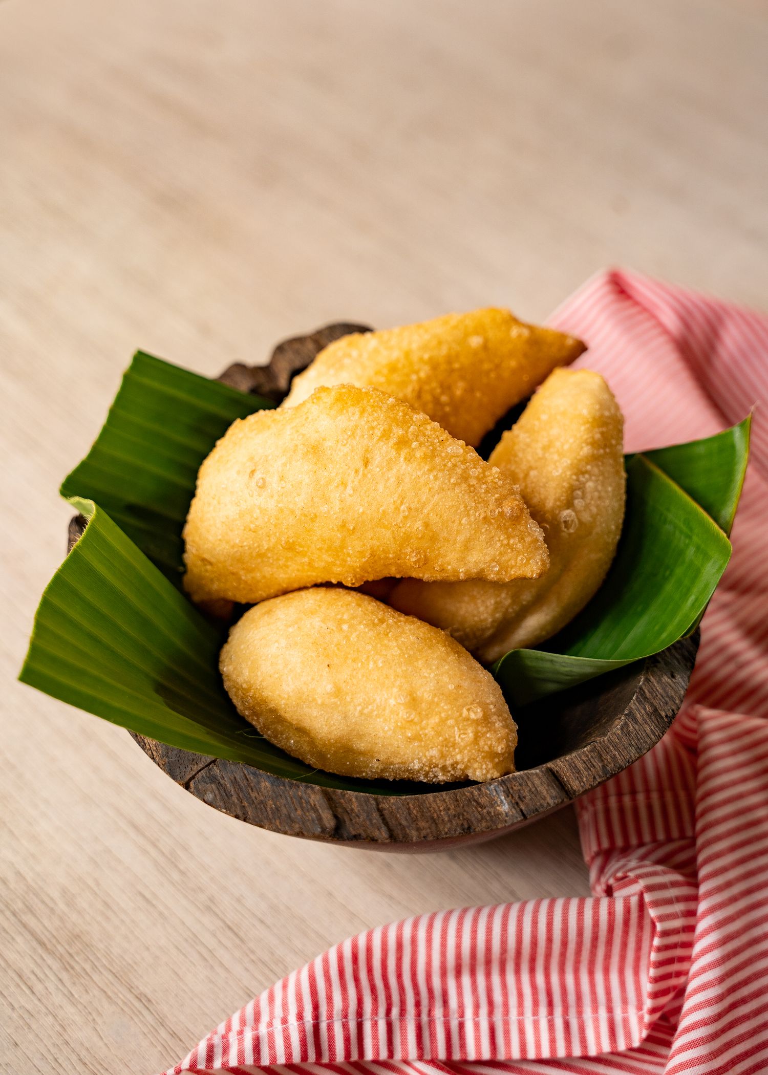 Culinary Belizean Fryjacks photography for Limilia Restaurant at Itz'ana resort in Placencia Belize, by Braata