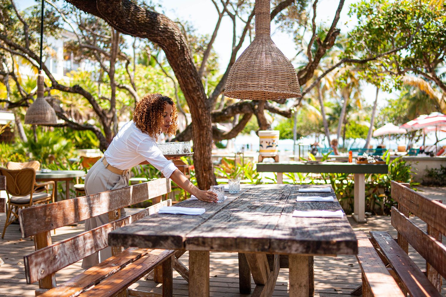 Restaurant and Bar photography for Limilia Restaurant at Itz'ana resort in Placencia Belize, by Braata