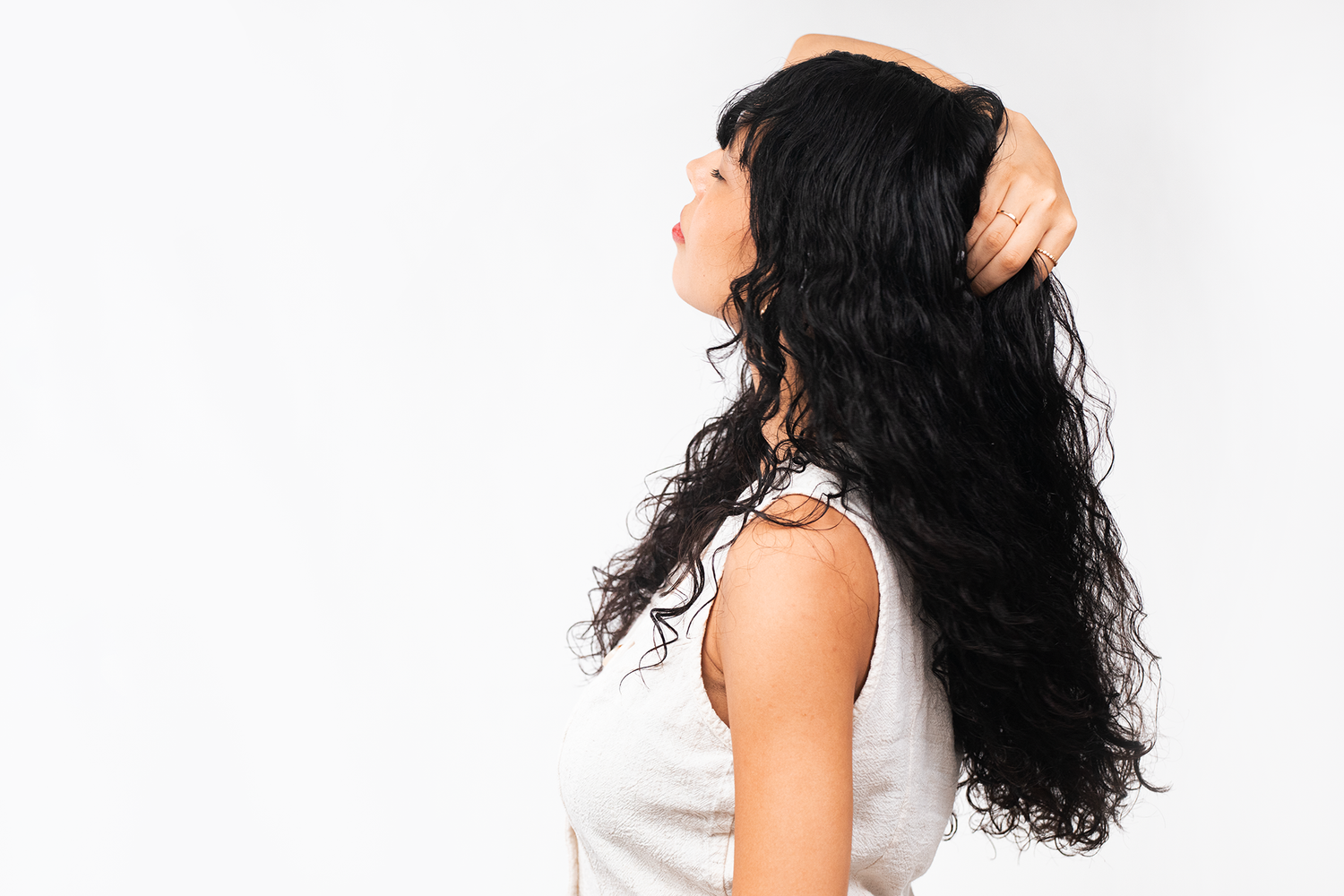 Styled branding portrait photography for IKOOMA Haircare