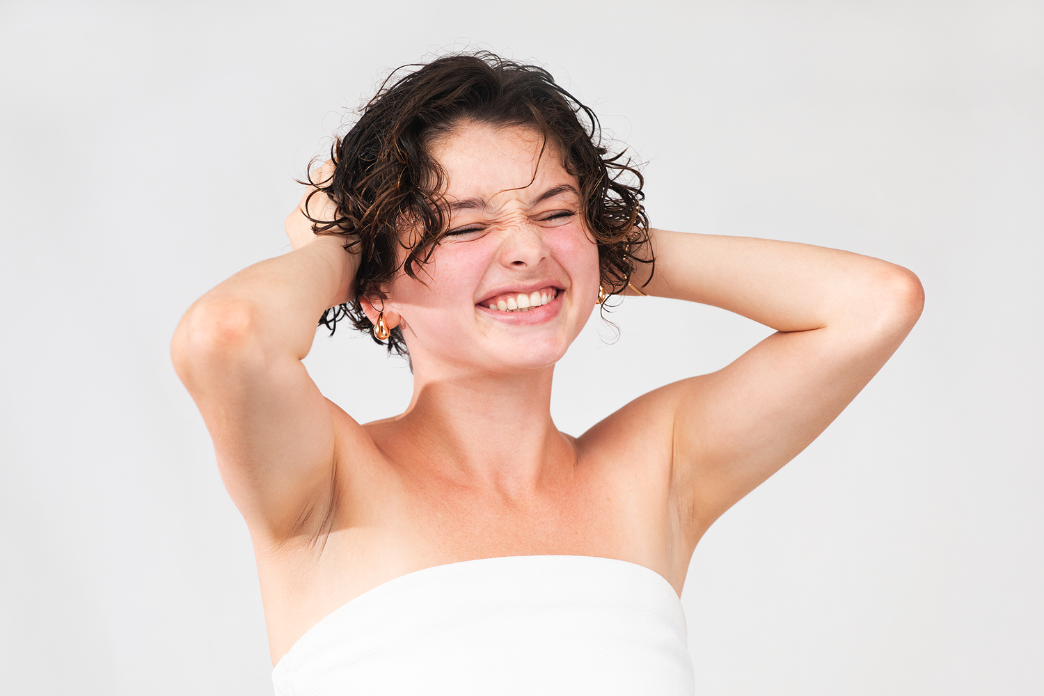 Styled branding portrait photography for IKOOMA Haircare