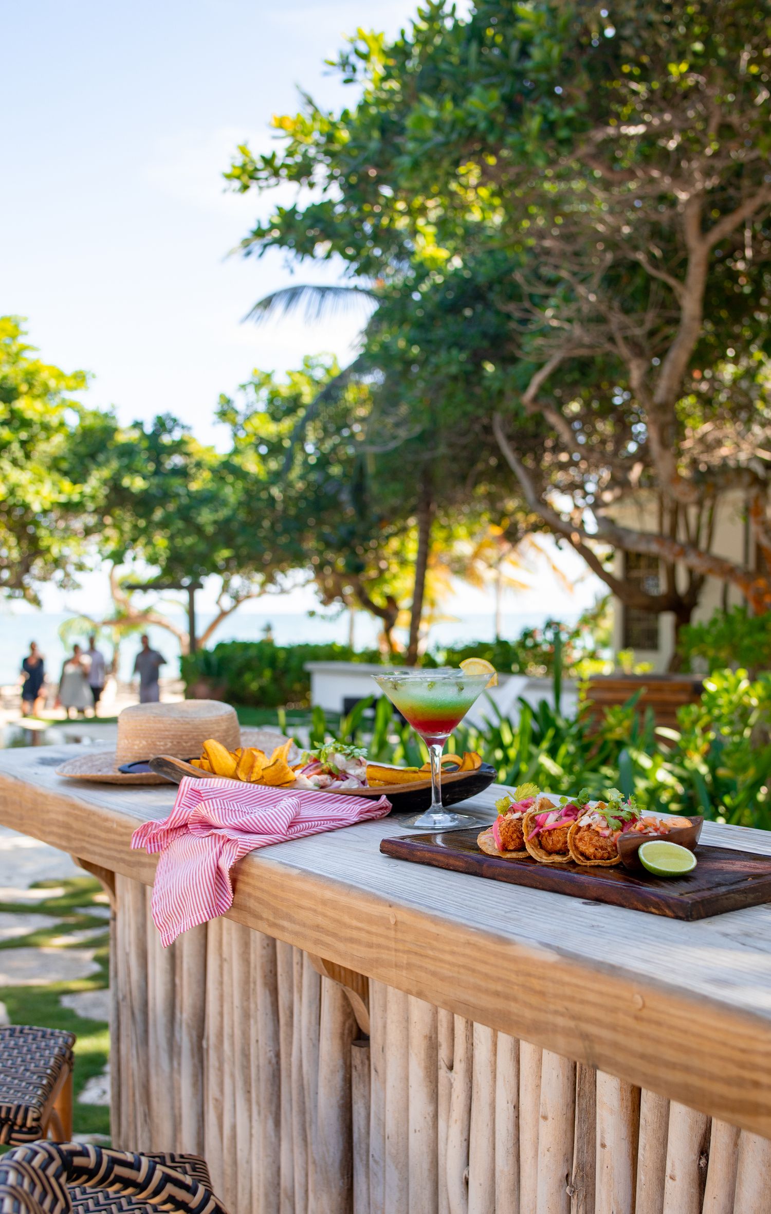 Restaurant and Bar photography for Limilia Restaurant at Itz'ana resort in Placencia Belize, by Braata