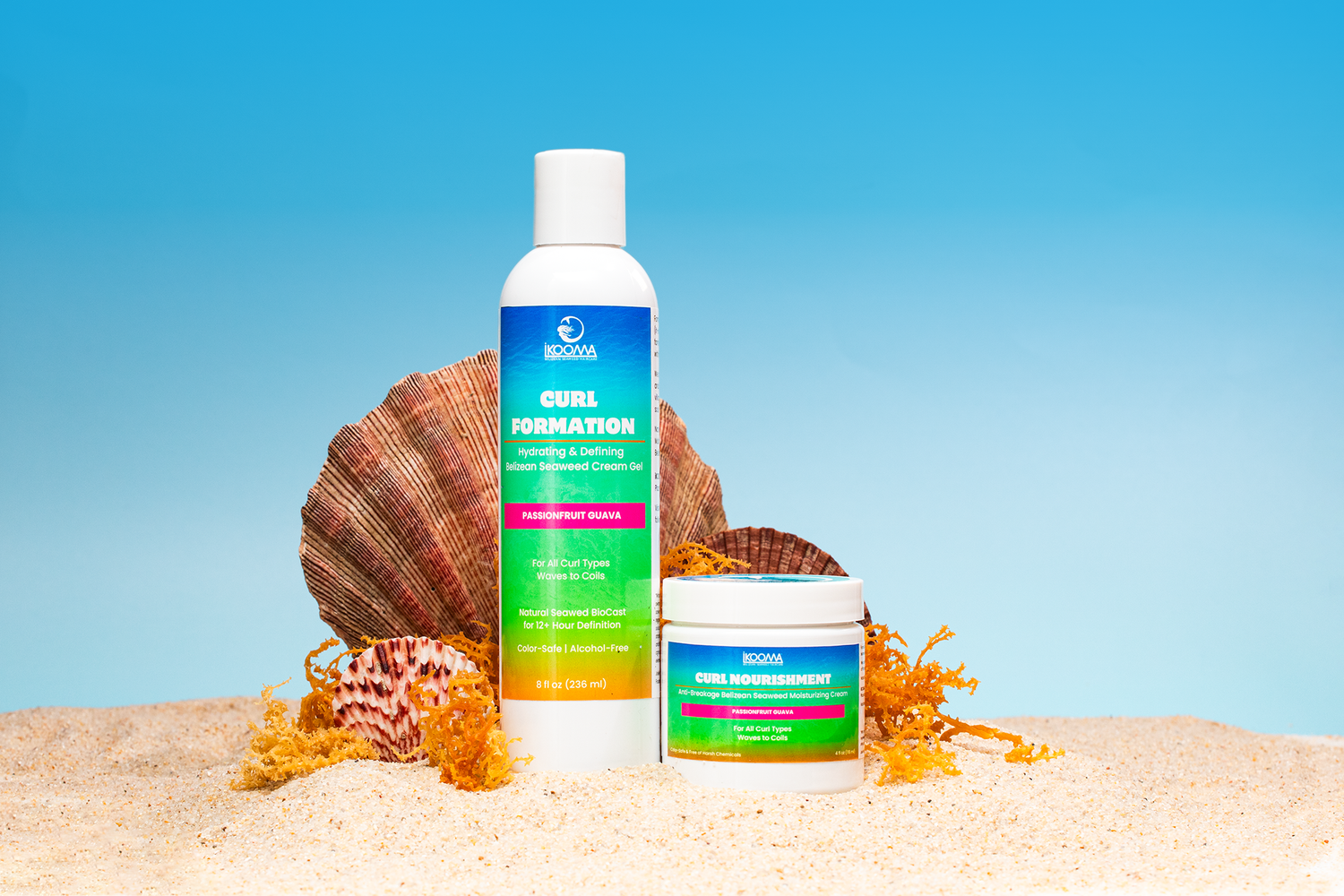 Styled product photography for IKOOMA Haircare