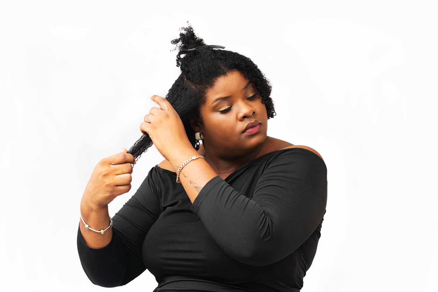 Styled branding portrait photography for IKOOMA Haircare