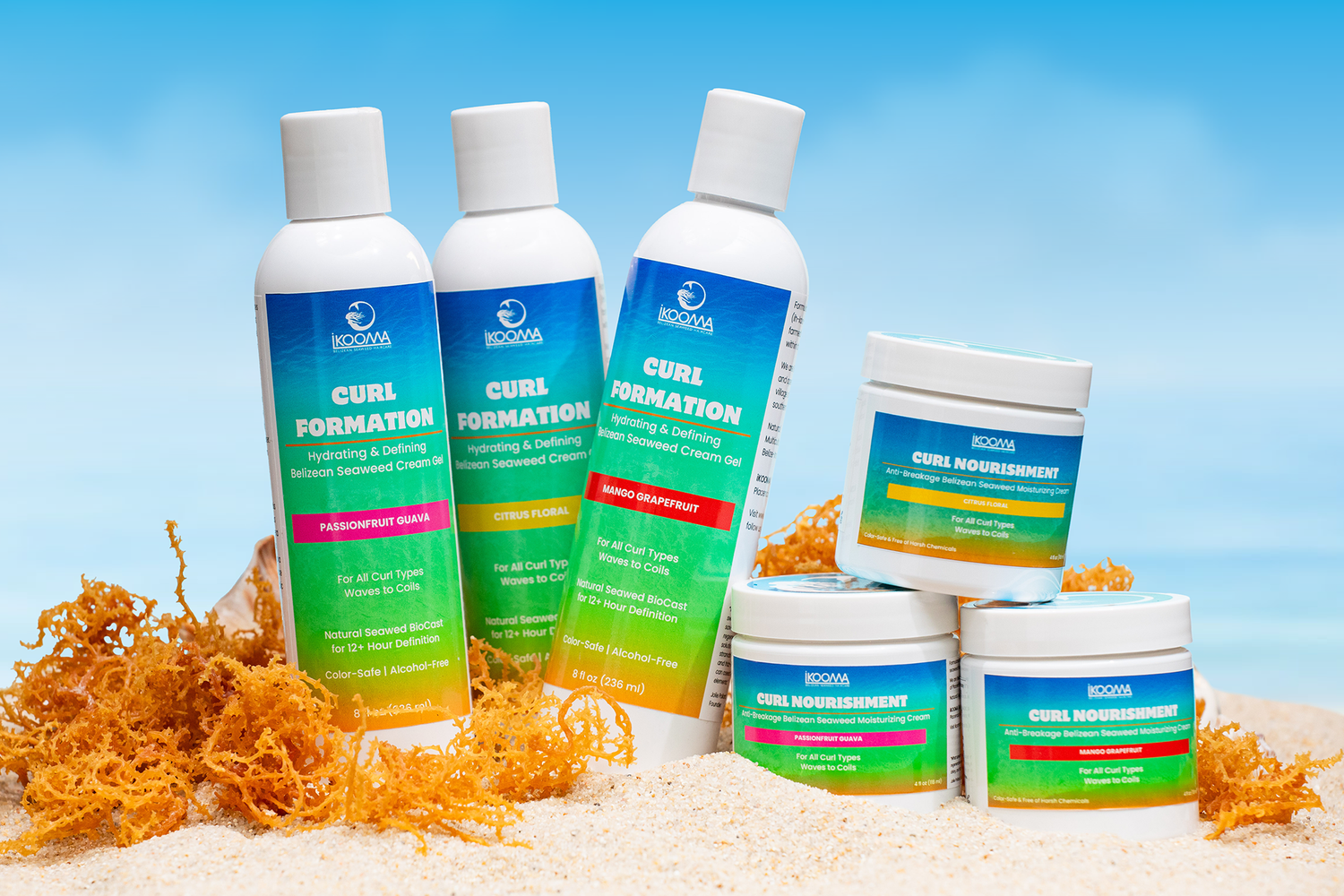 Styled product photography for IKOOMA Haircare