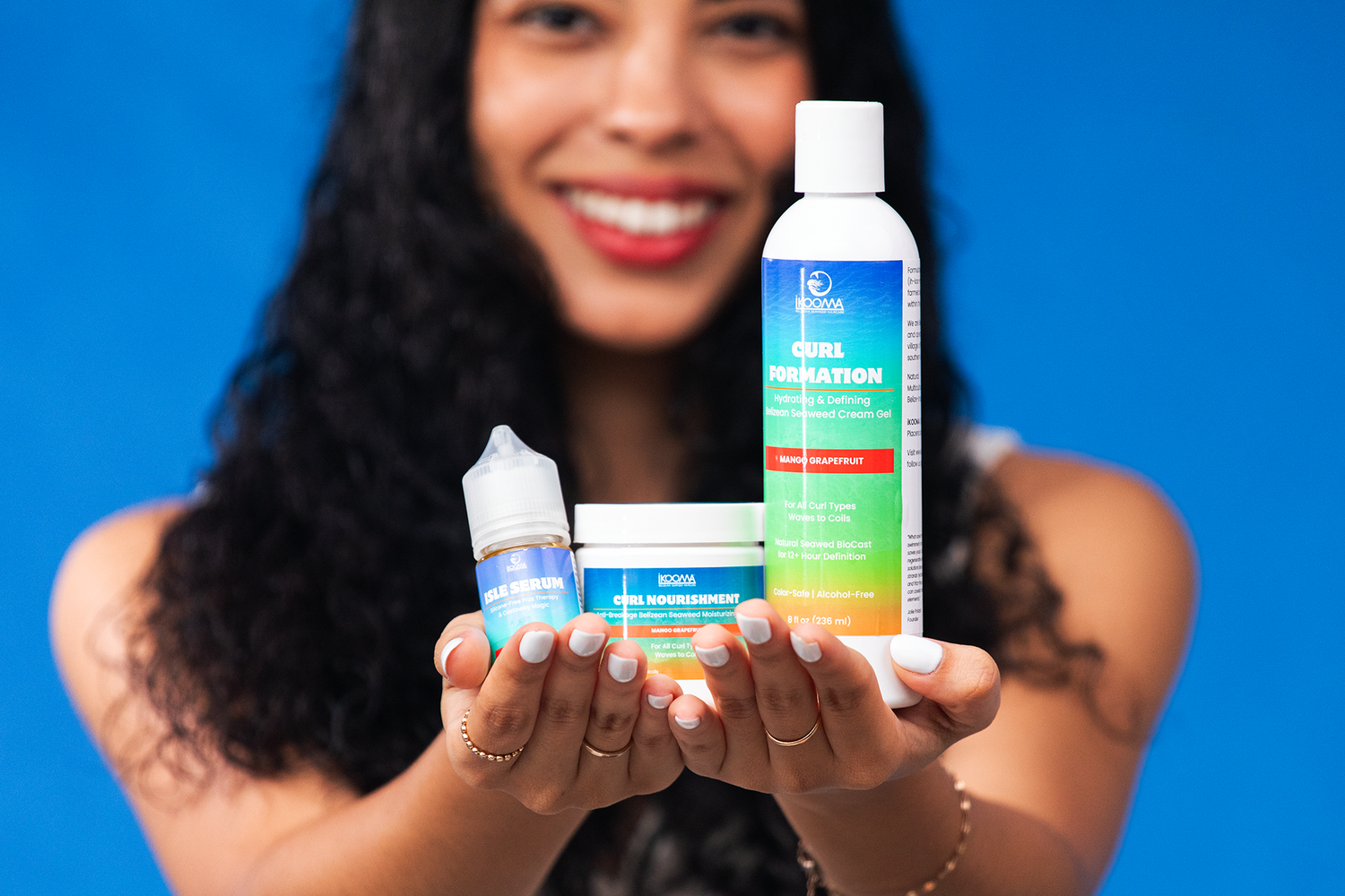 Styled branding portrait photography for IKOOMA Haircare