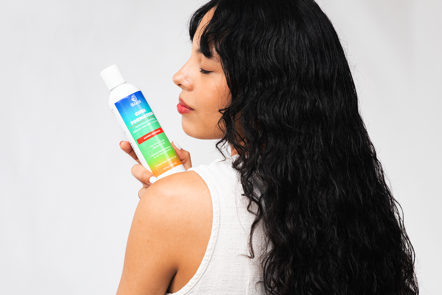 Styled branding portrait photography for IKOOMA Haircare