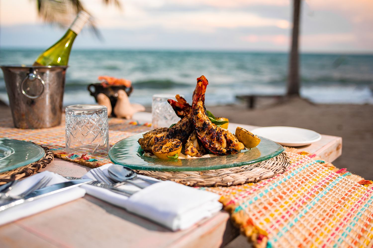 Braata Belize - Culinary photography for Limilia Restaurant at Itz'ana resort in Placencia Belize.