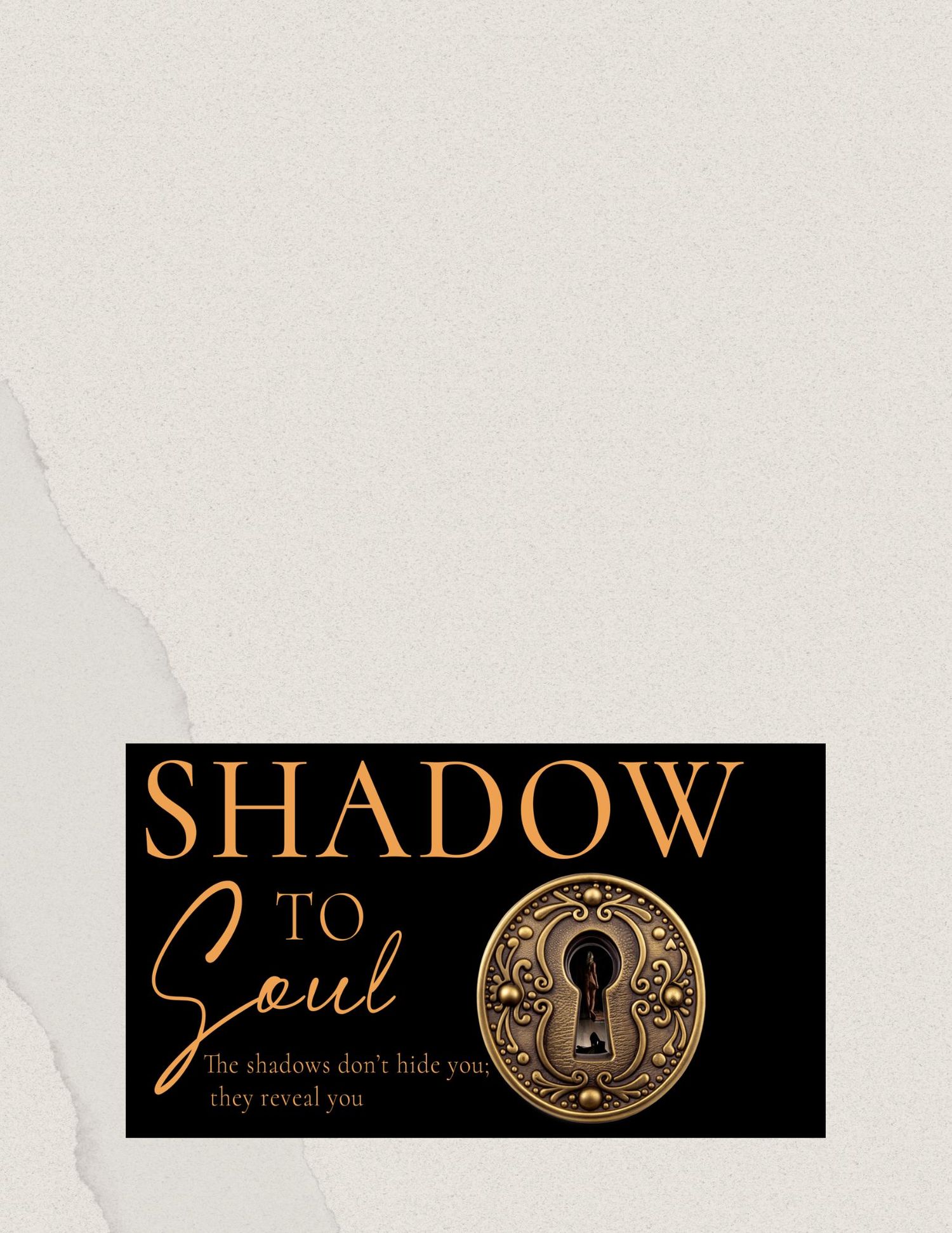Elegant gold logo design for Shadow to Soul photography brand on black background.