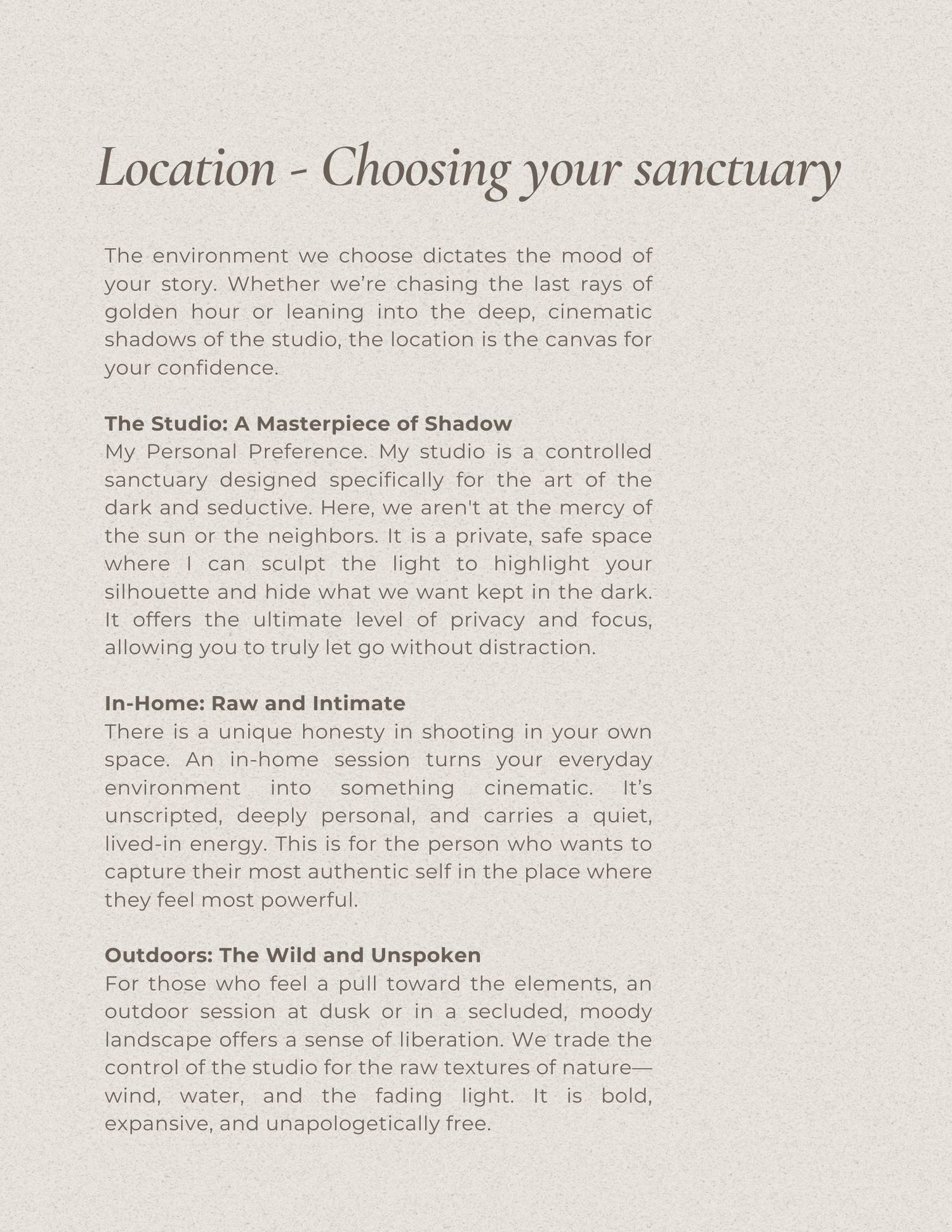 A minimalist page layout with text blocks and ample white space creates a clean, modern design aesthetic.
