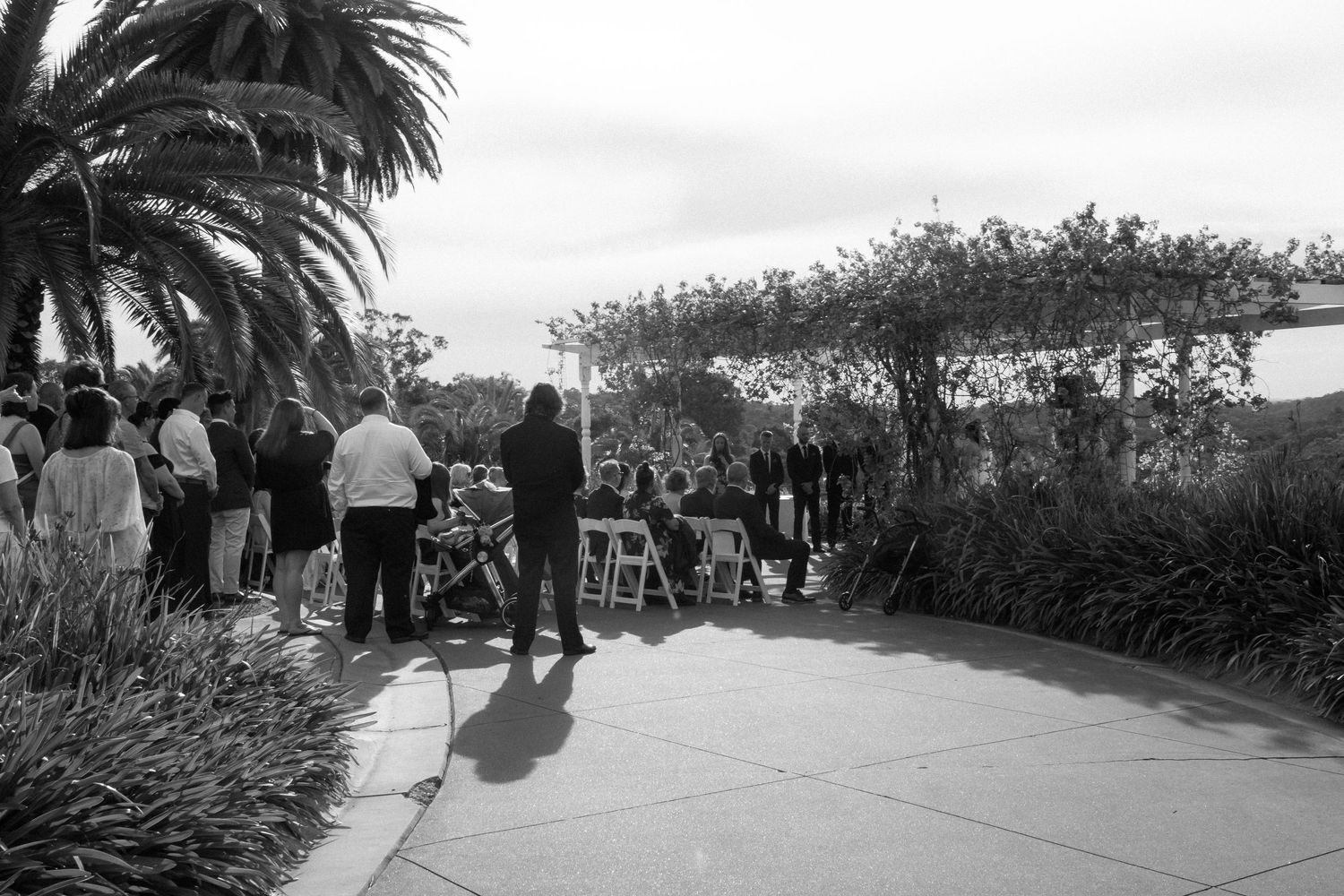 Black and white wedding portrait at Riverlea Estate