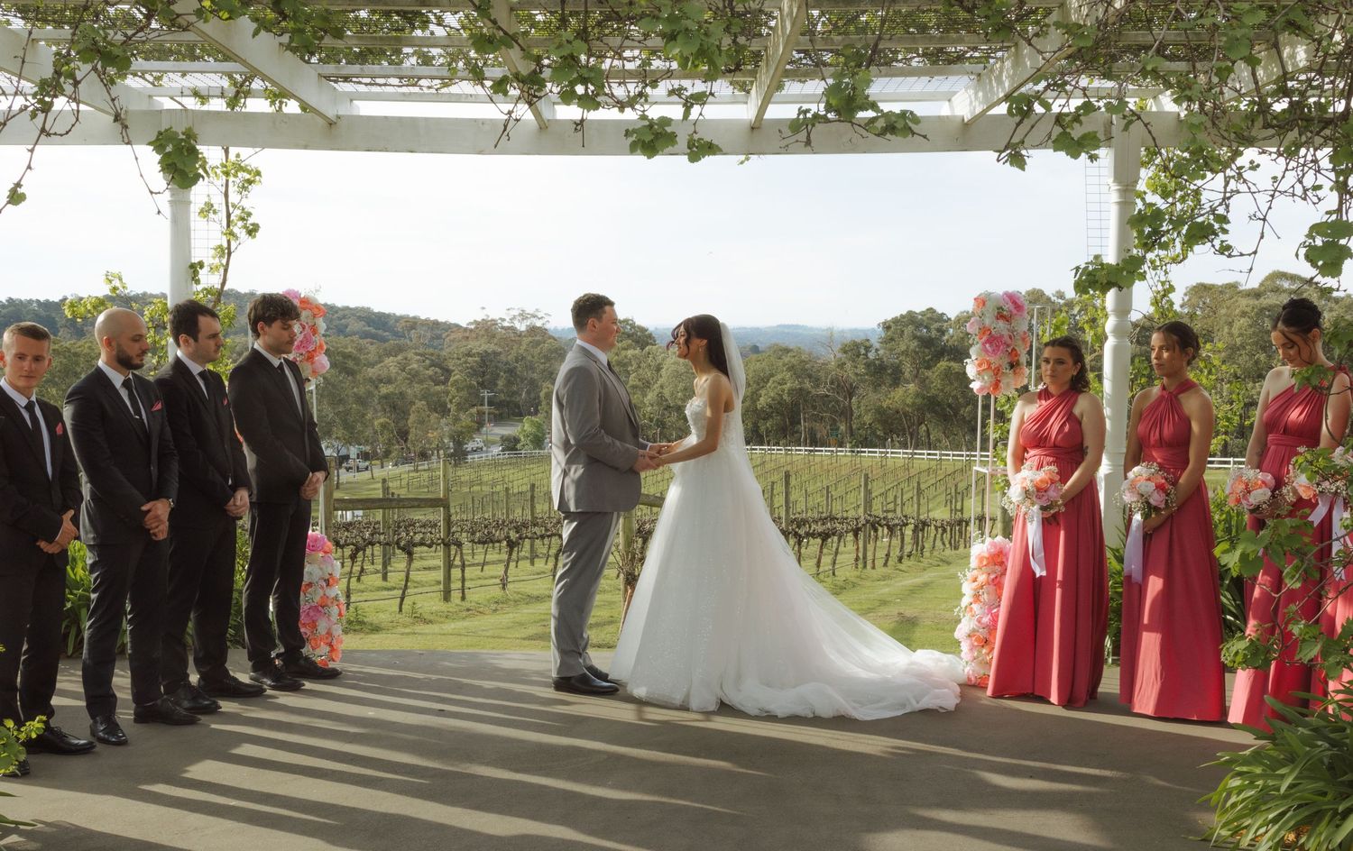 Candid wedding ceremony moment in Melbourne