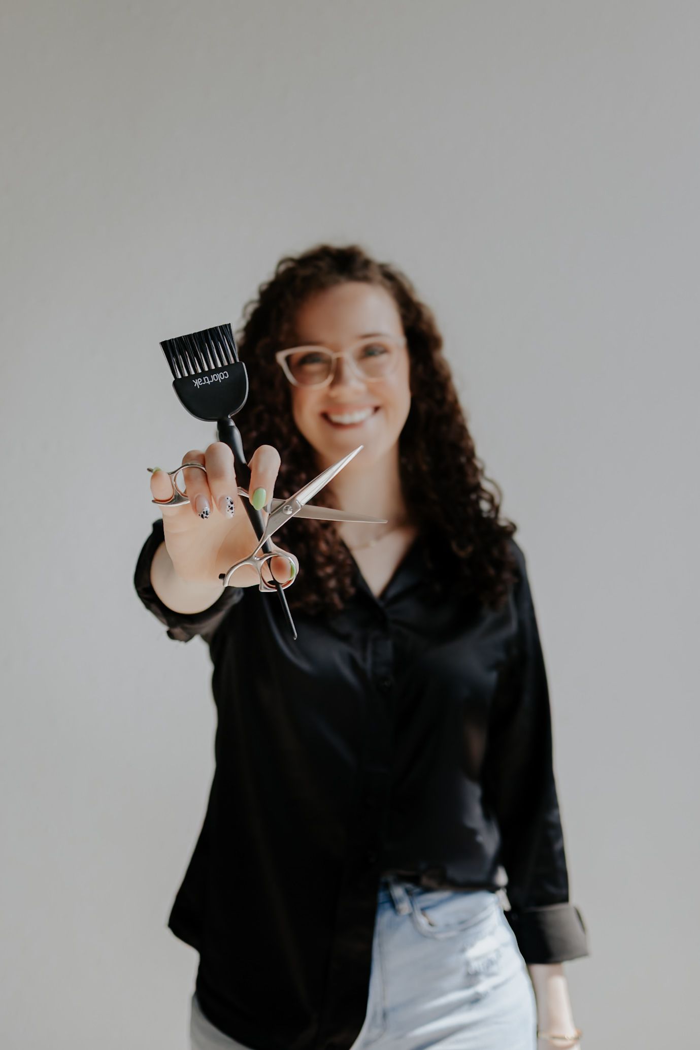 Cosmetology branding session at White Moose studio, Midtown OKC by Taylor Maze, Edmond & OKC photographer, natural light, true-to-color port