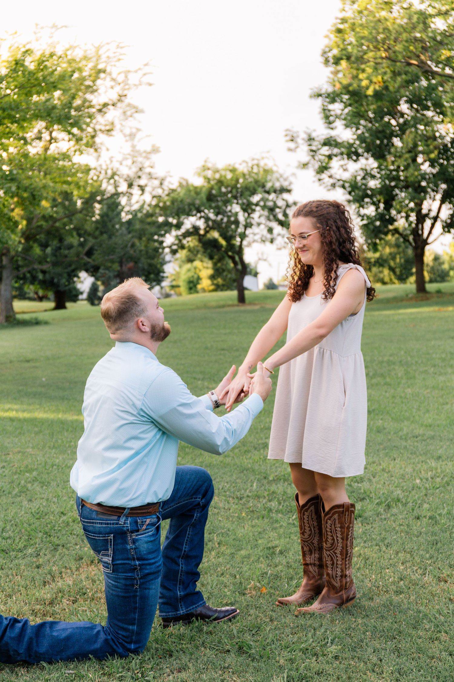 Proposal session at Will Rogers Gardens, OKC by Taylor Maze, Edmond & OKC photographer, natural light, true-to-color couples portraits.