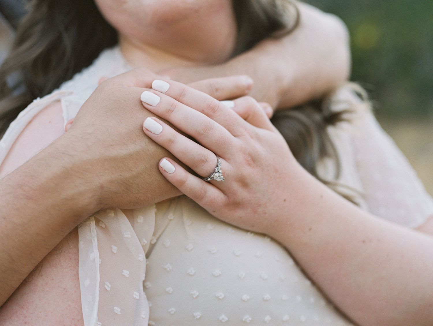 Holding hands shot on 120mm film