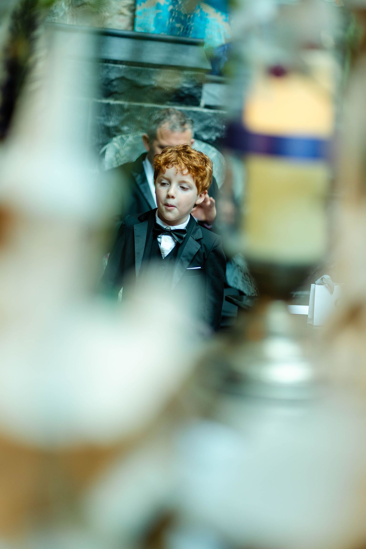 Blurred interior shot of a restaurant or event space.