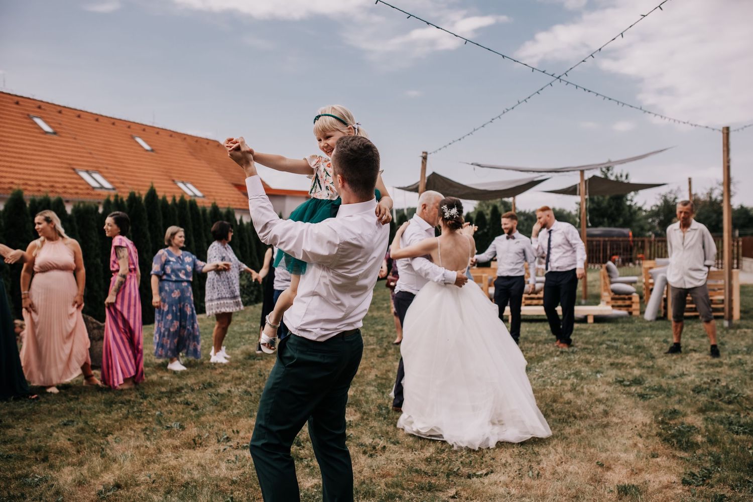 Focení svatebního dne, svatební zábavy