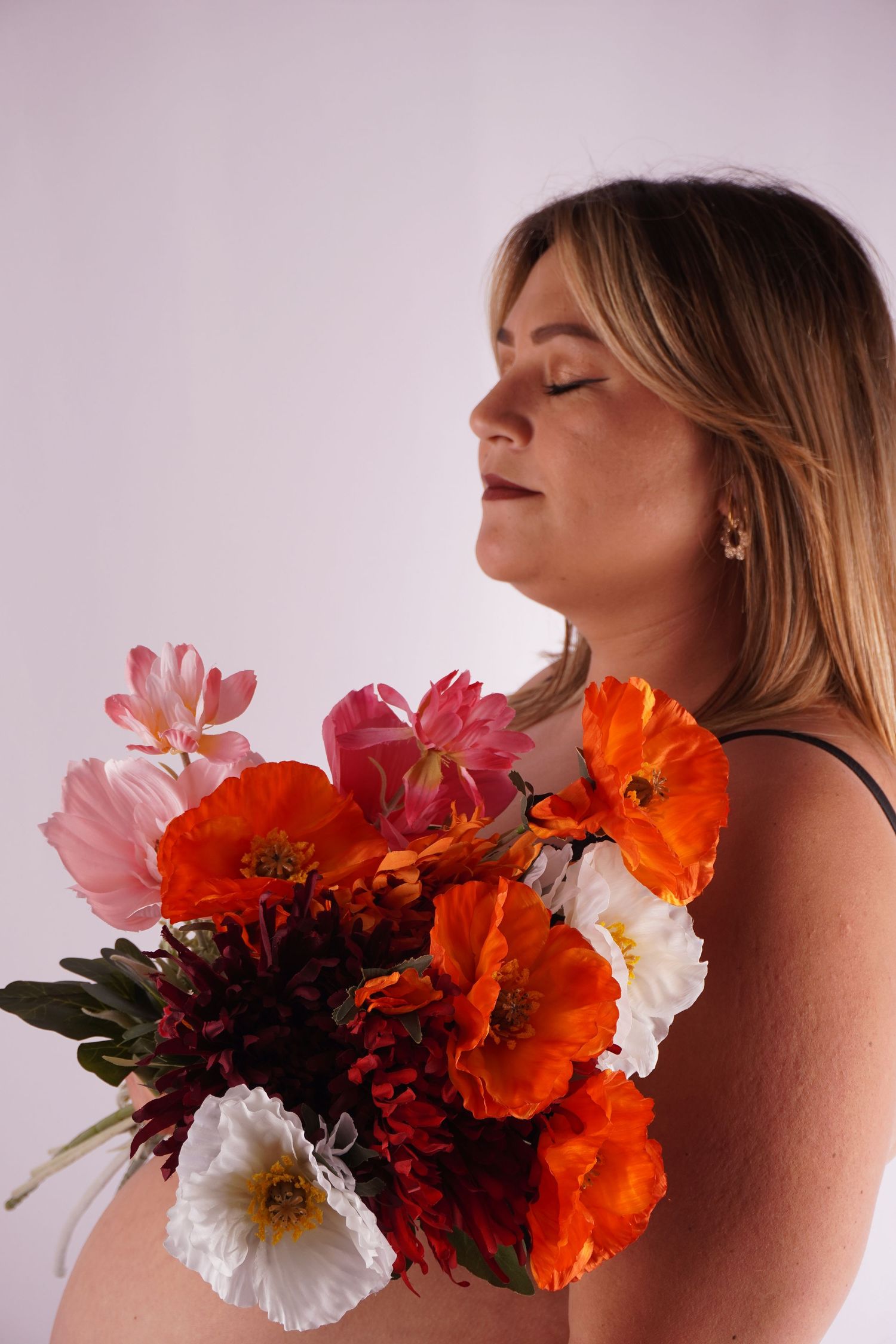 Portrait féminin naturel en studio à Poitiers