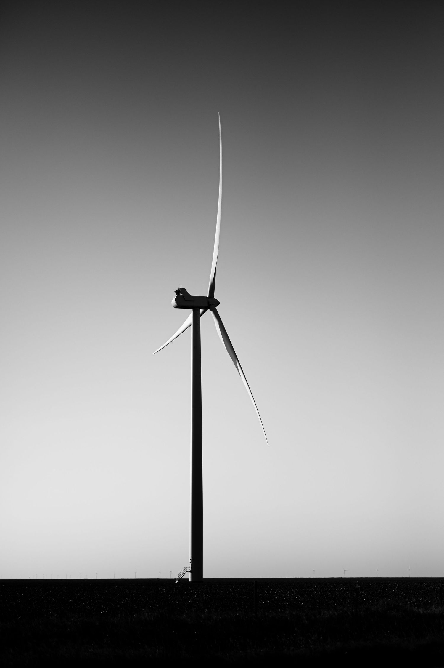 Black and White Texas Windmill image taken by veteran photographer and Two Black Ravens founder Adam