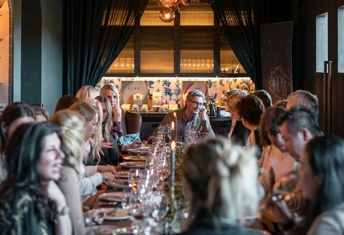 Upscale dinner for an evening event