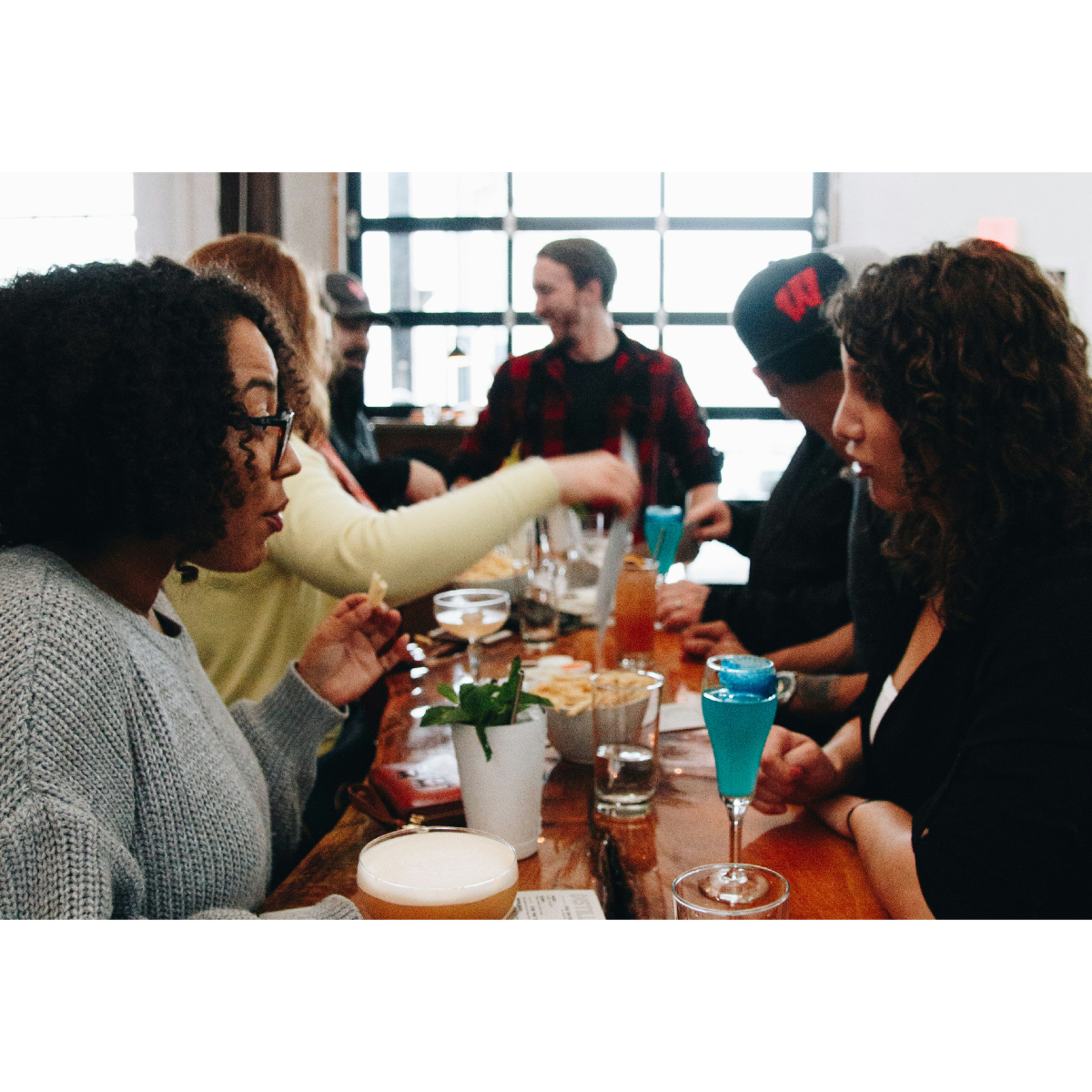 Community Meal shared by friends