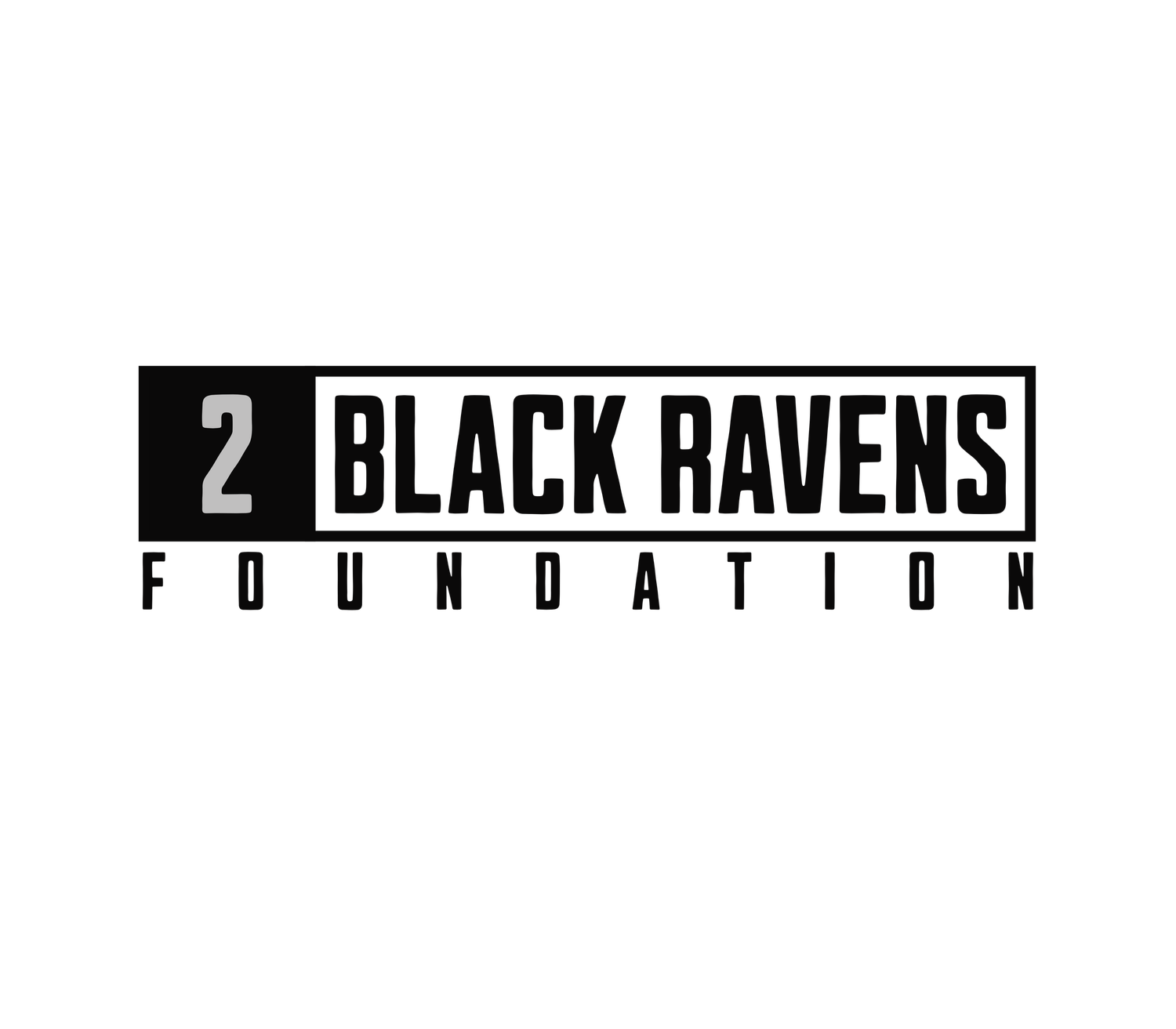 The logo for the Two Black Ravens Foundation