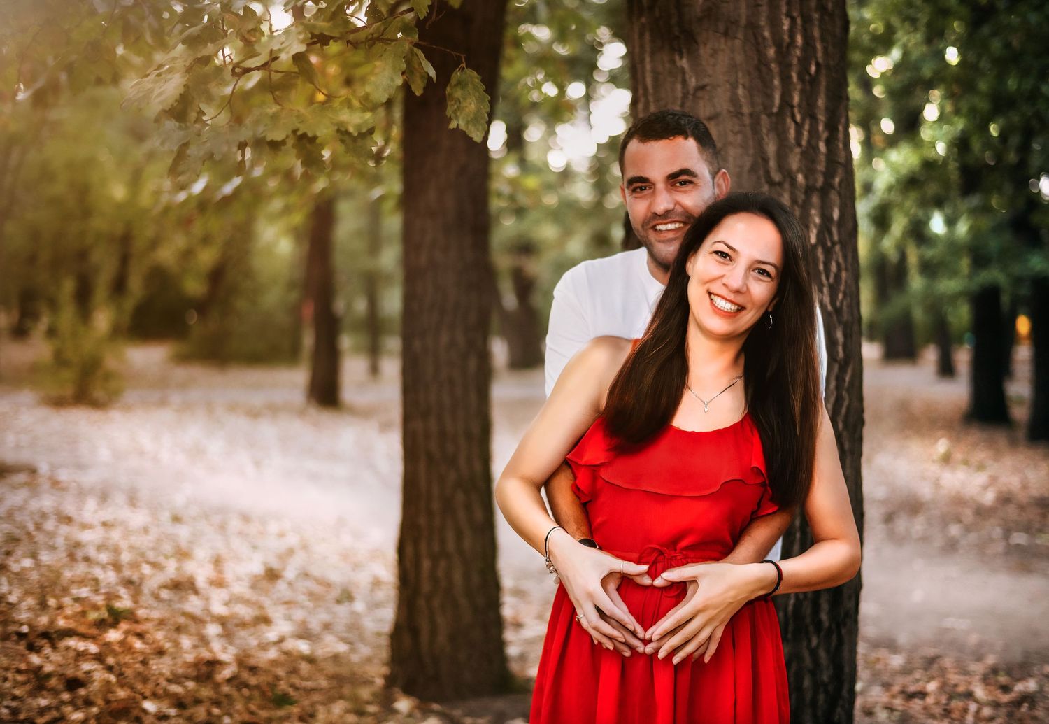Engagement photos at sunset, fall love Wayne PA