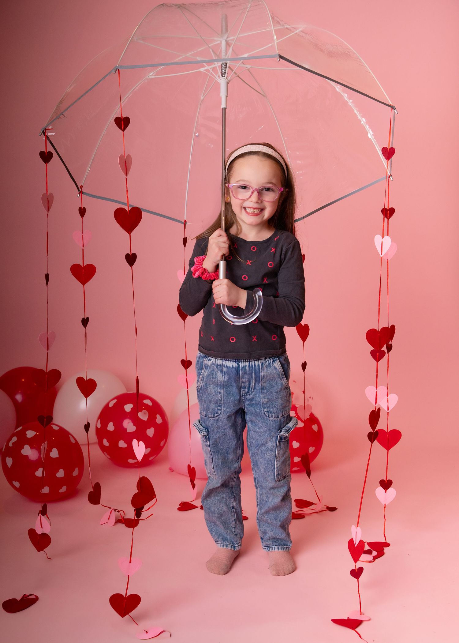 Valentine's Day children's studio portraits Wayne PA