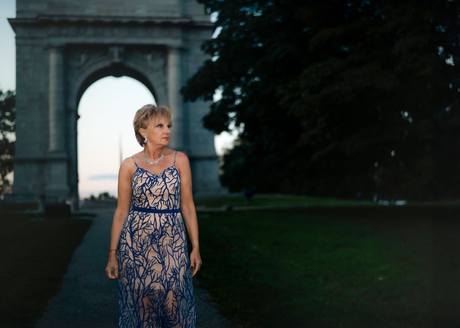 blue hour in the park photo session