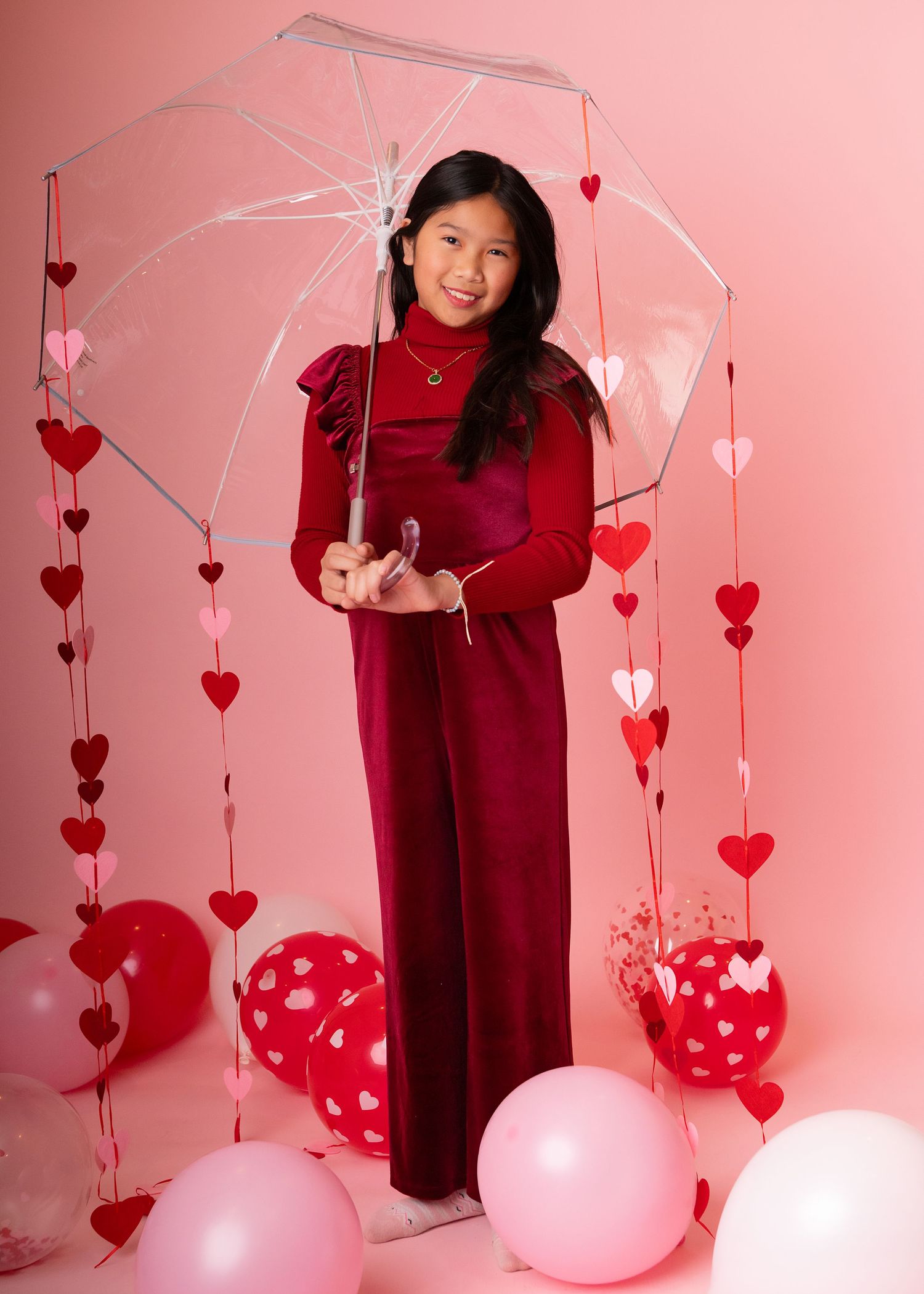 Valentine's Day children's studio portraits Wayne PA