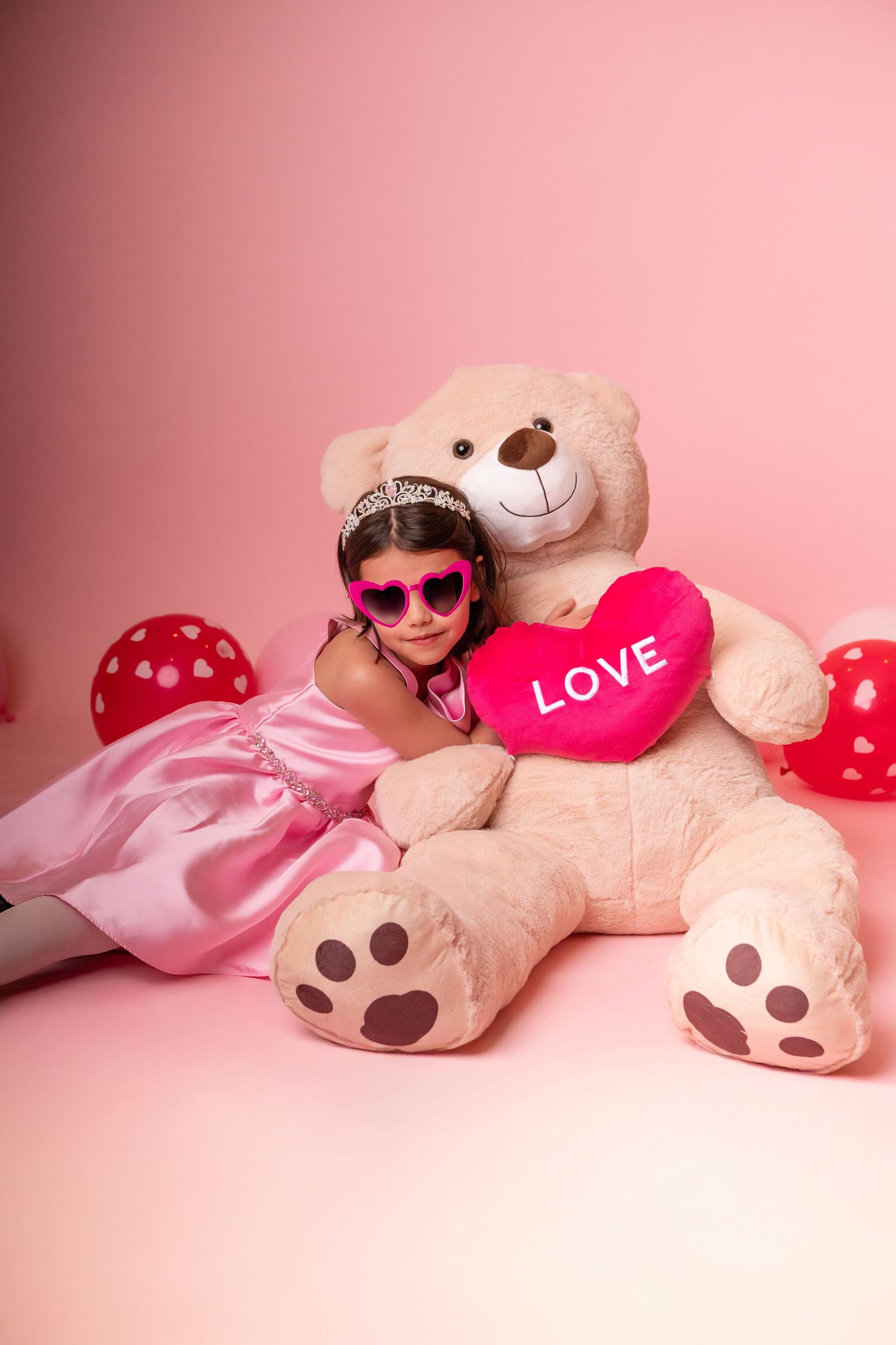 Valentine's Day children's studio portraits Wayne PA