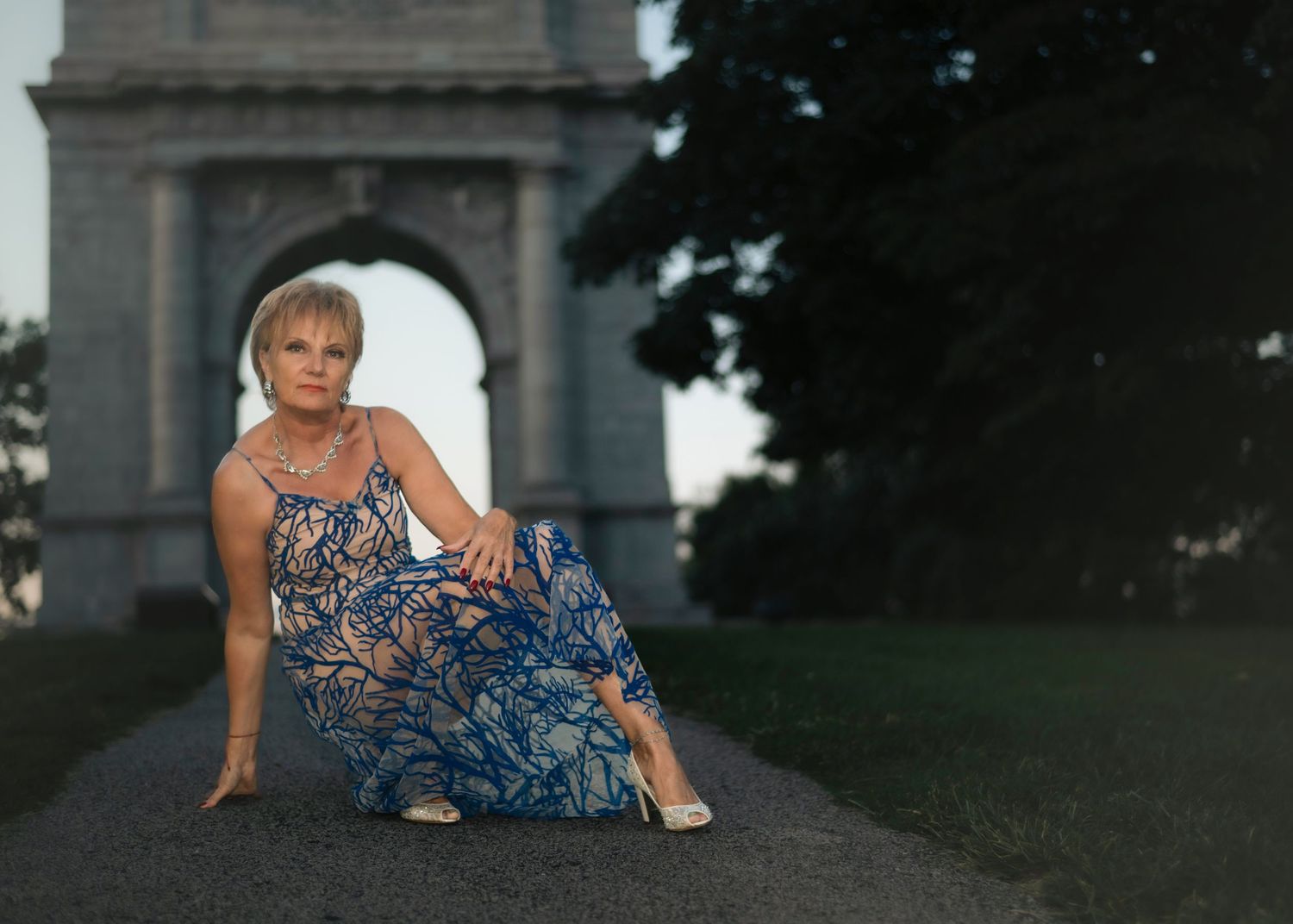 blue hour in the park photo session