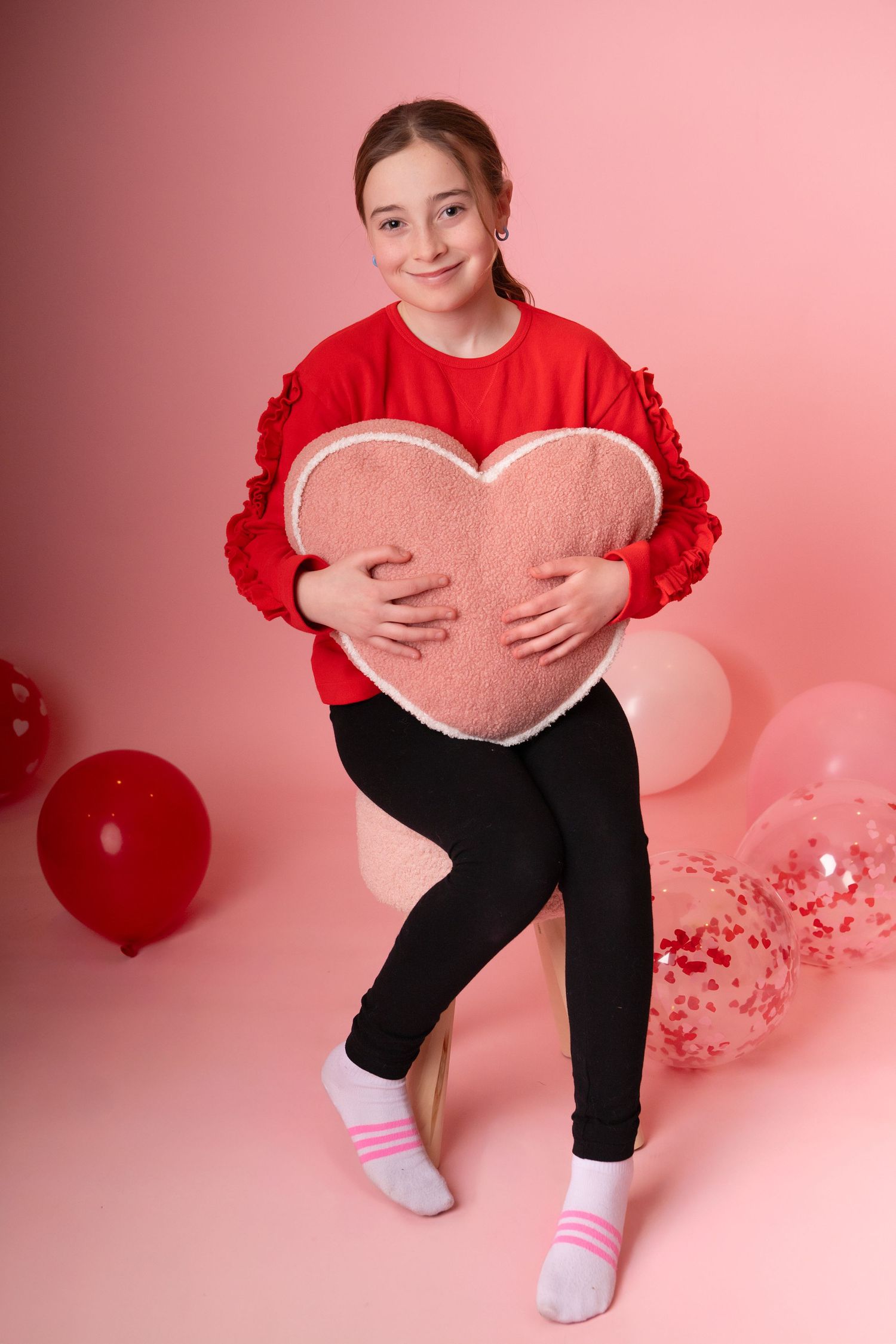 Valentine's Day children's studio portraits Wayne PA