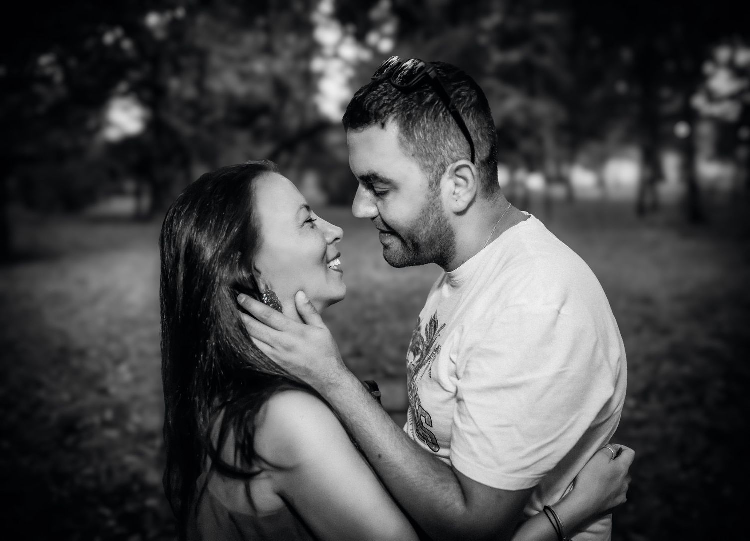 Engagement photos at sunset, fall love Wayne PA