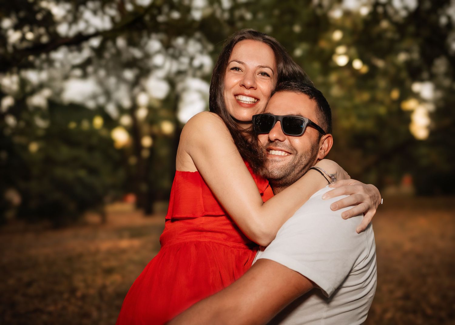 Engagement and maternity photos at sunset, fall love Wayne PA