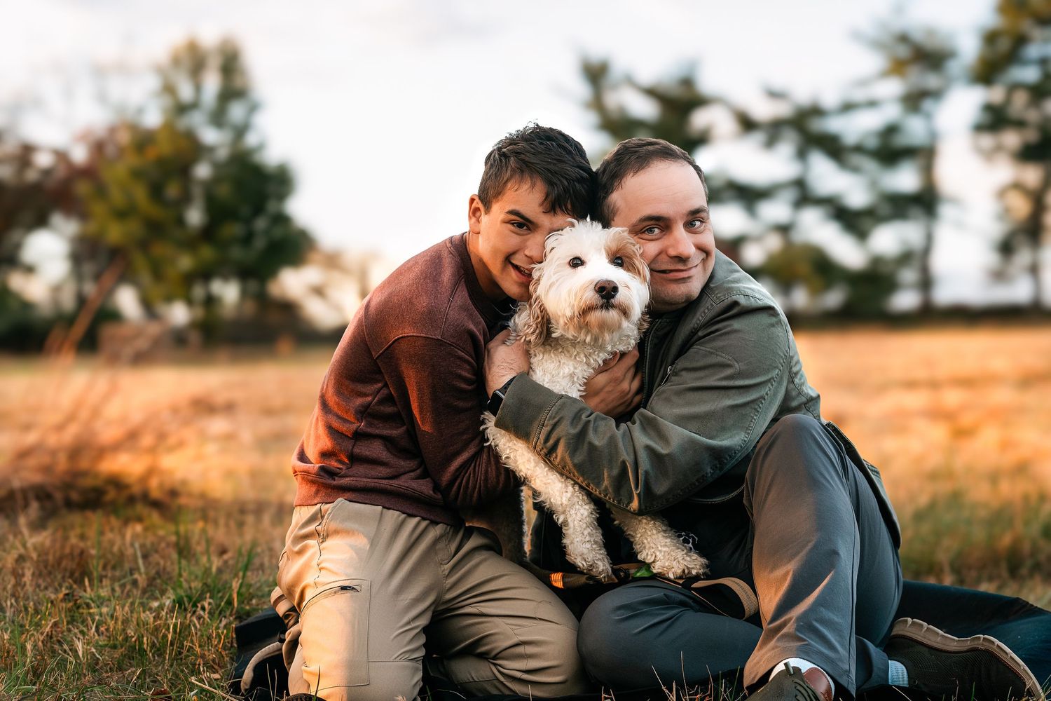 Family portraits  at sunset, fall love at Valley Forge Park, King of Prussia PA Wayne PA