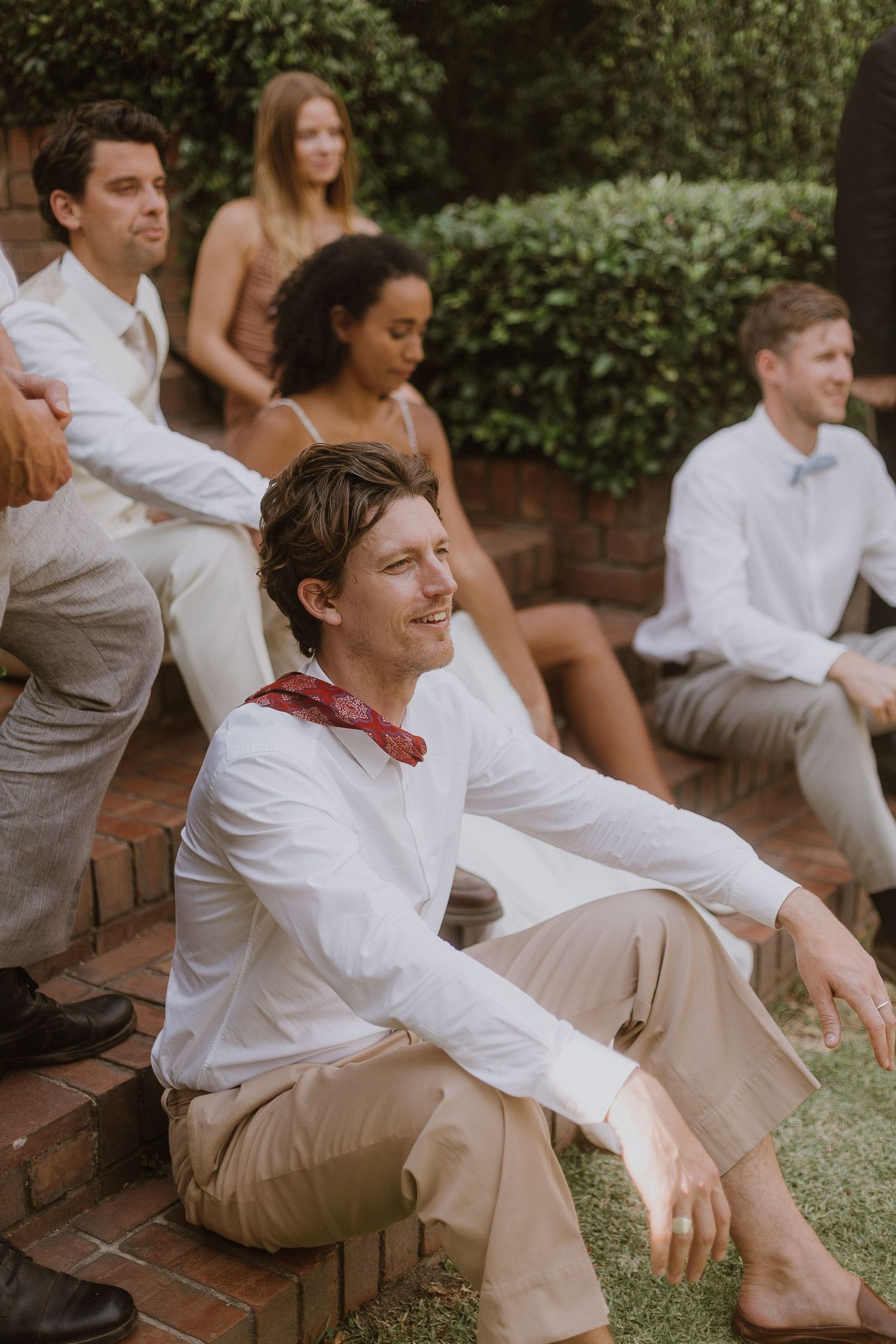 Bride and groom ceremony at Vrede en Lust Wine Estate, Paarl