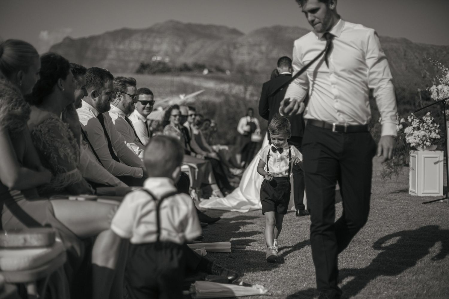 Bride and groom ceremony at Webersburg Wine Farm, Stellenbosch