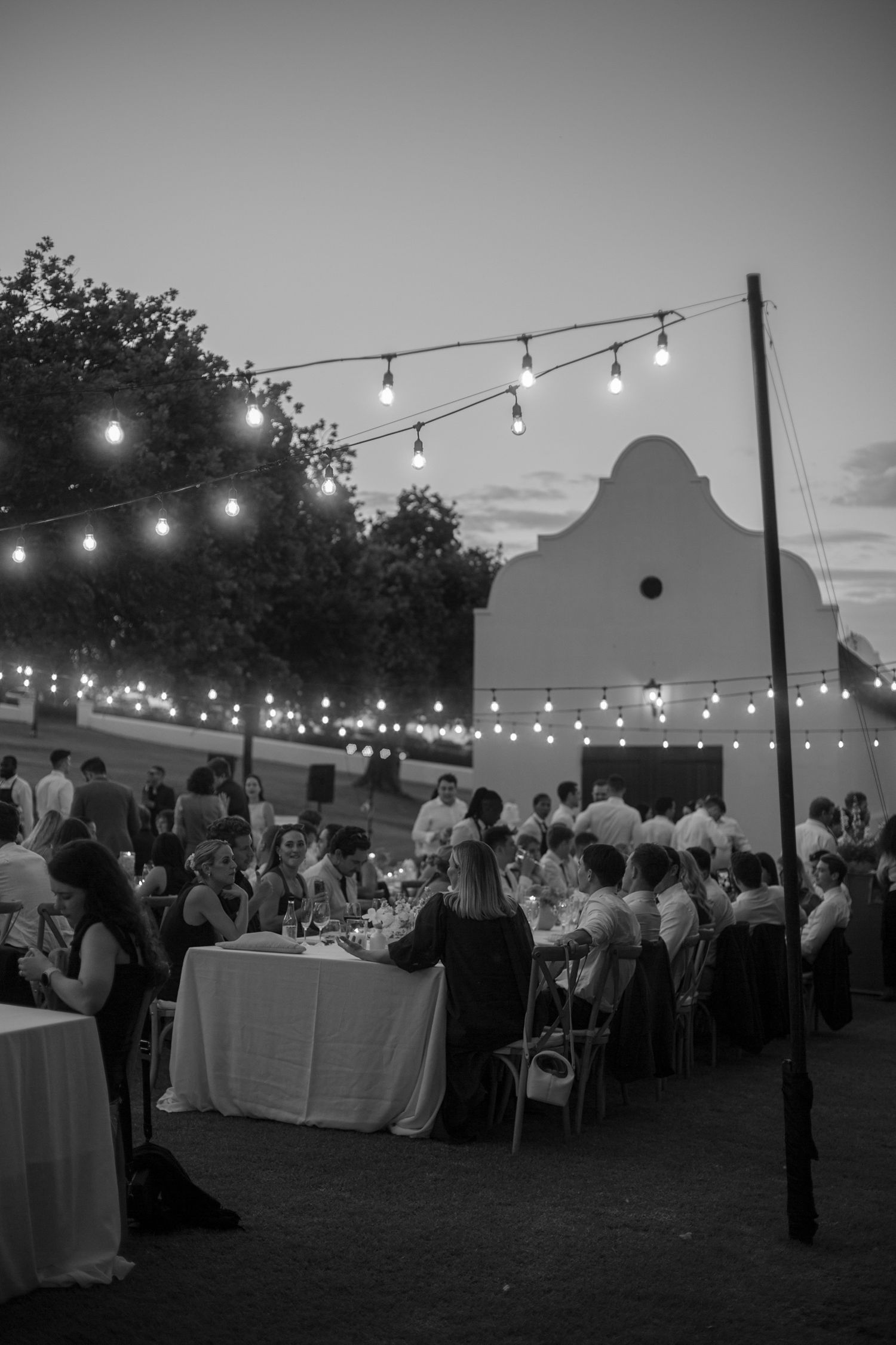 Bride and groom ceremony at Webersburg Wine Farm, Stellenbosch