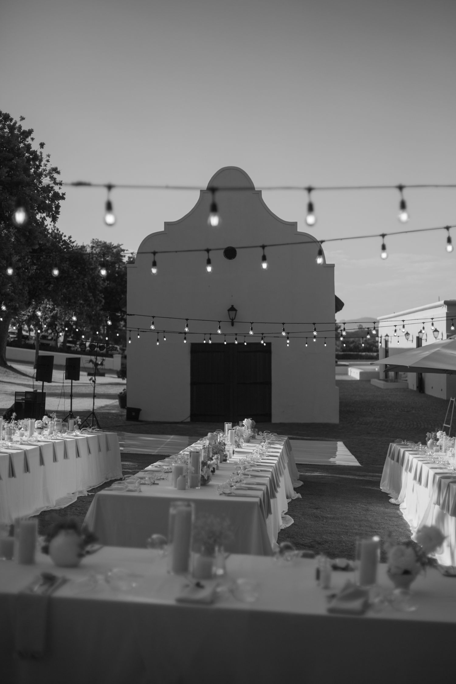 Bride and groom ceremony at Webersburg Wine Farm, Stellenbosch