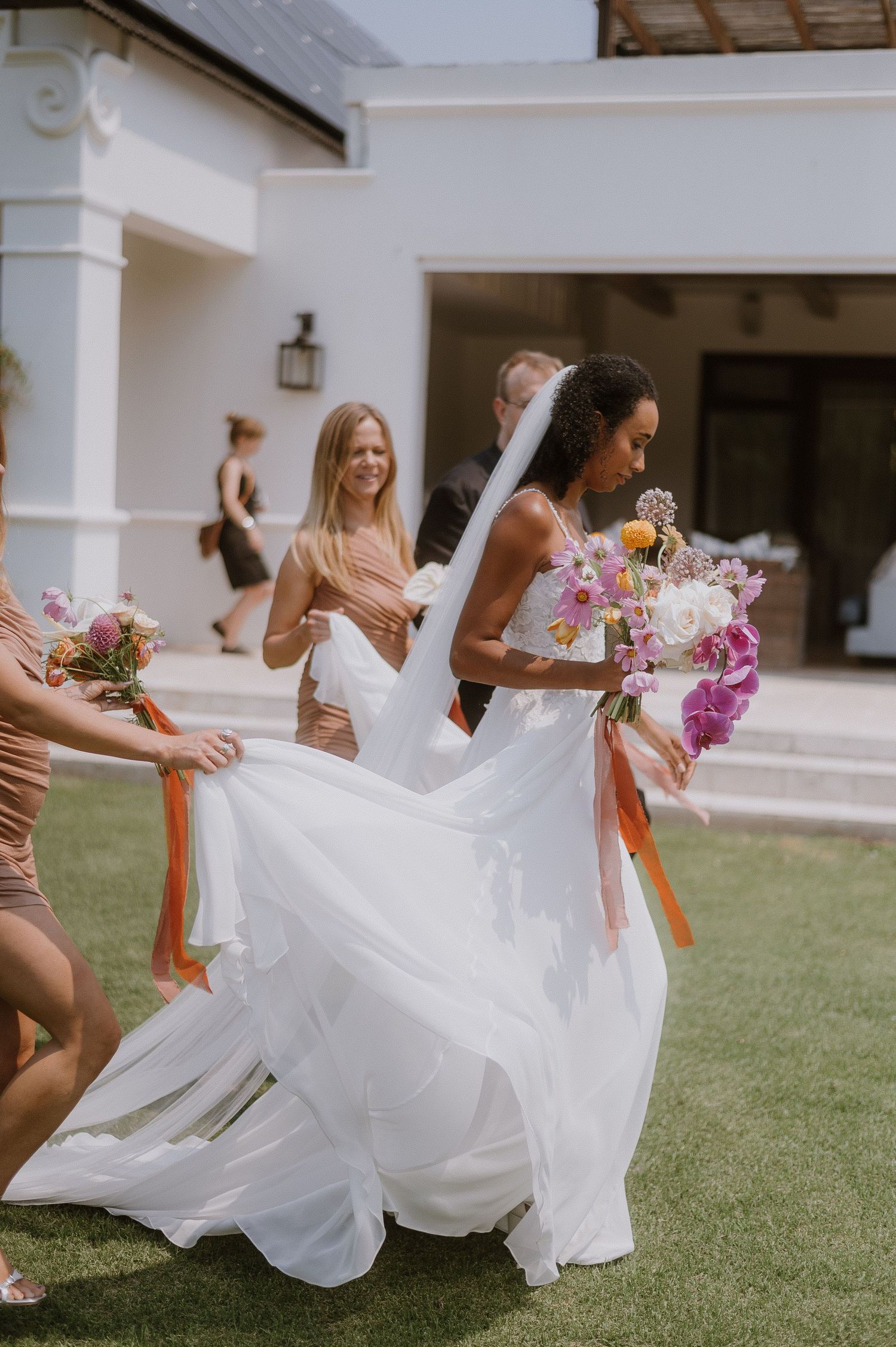 Bride and groom ceremony at Vrede en Lust Wine Estate, Paarl