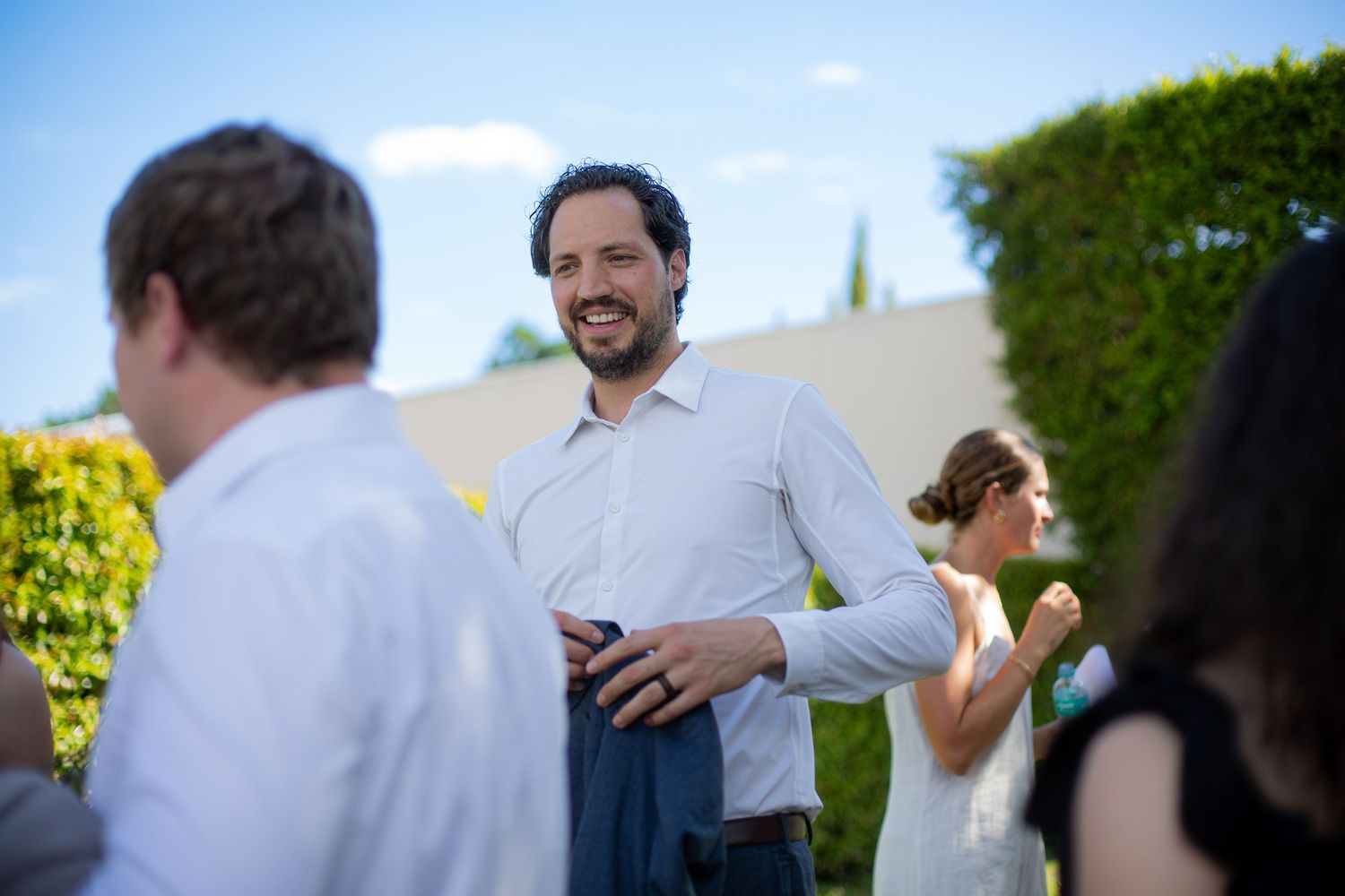 Bride and groom ceremony at Webersburg Wine Farm, Stellenbosch