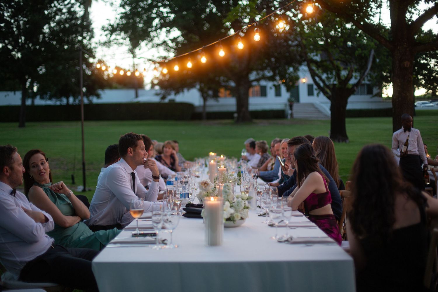 Bride and groom ceremony at Webersburg Wine Farm, Stellenbosch